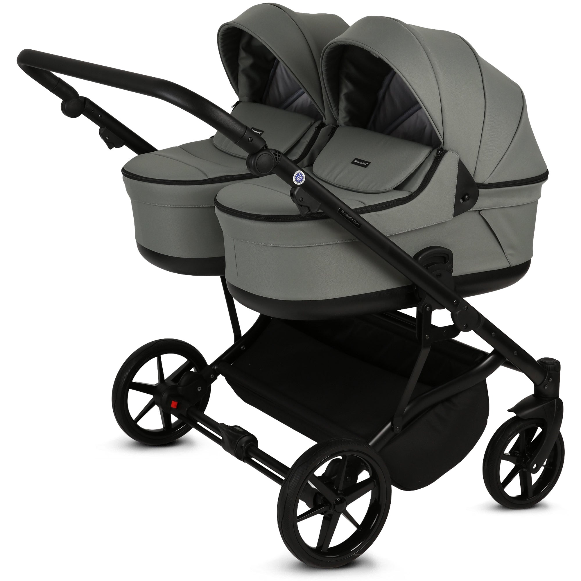 Knirpsenland Marbella Duo Salbeigrün – Zwillings- & Geschwisterkinderwagen