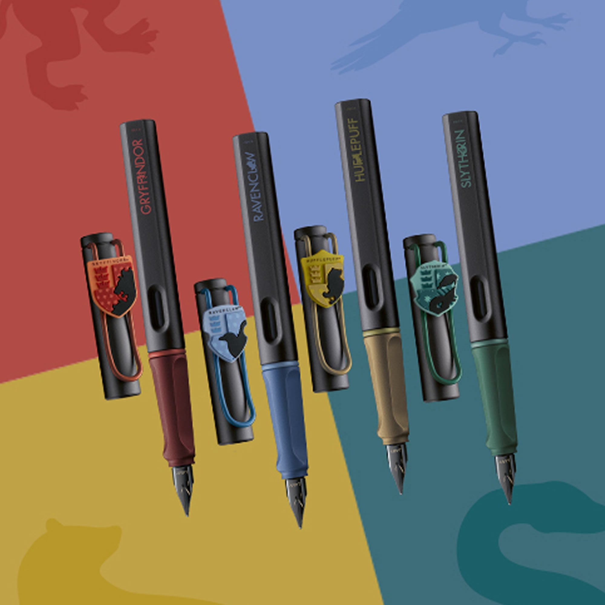LAMY Safari Harry Potter Füllfederhalter Set – 4 Häuser Edition