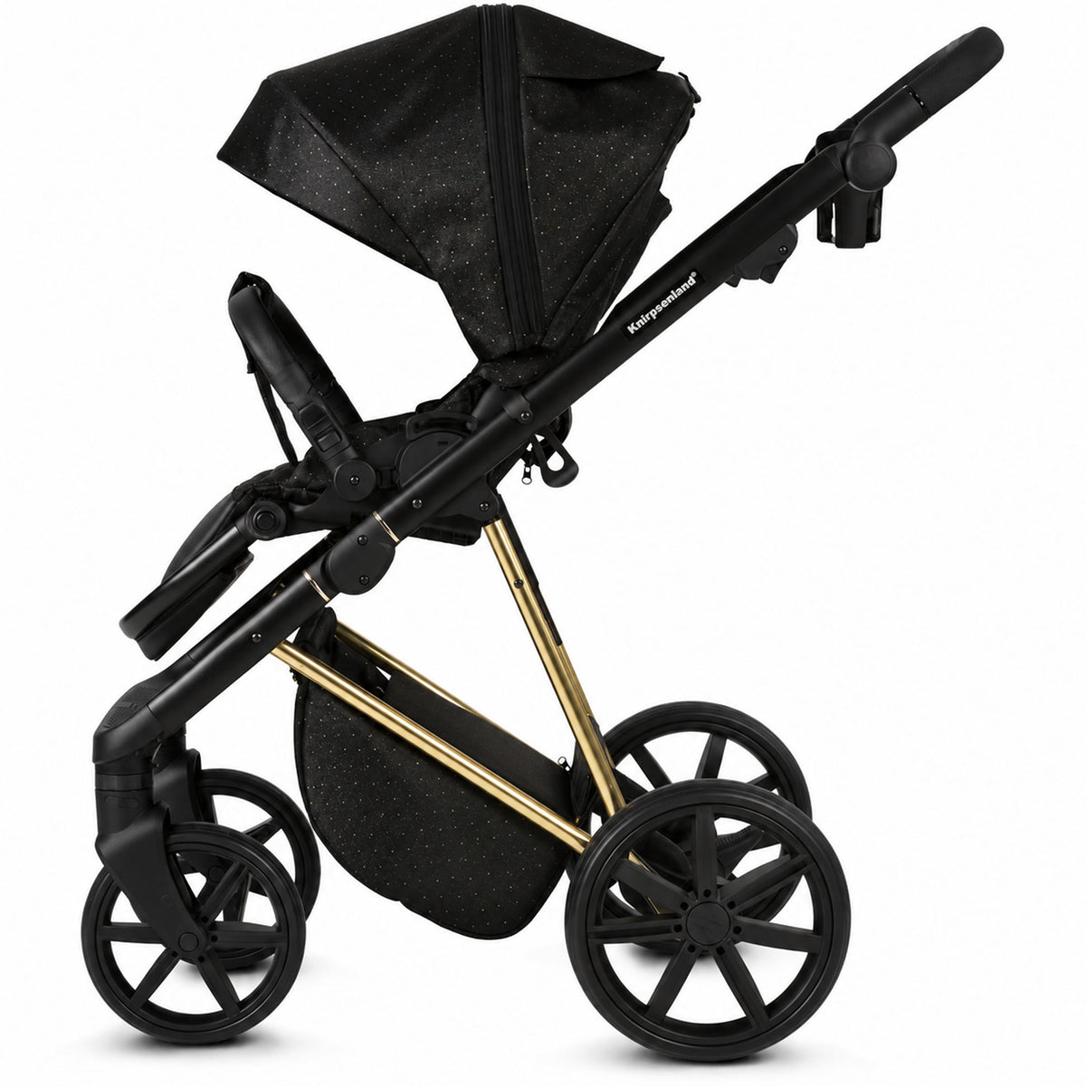 Milano Gold Schwarz Kinderwagen – Limited Edition