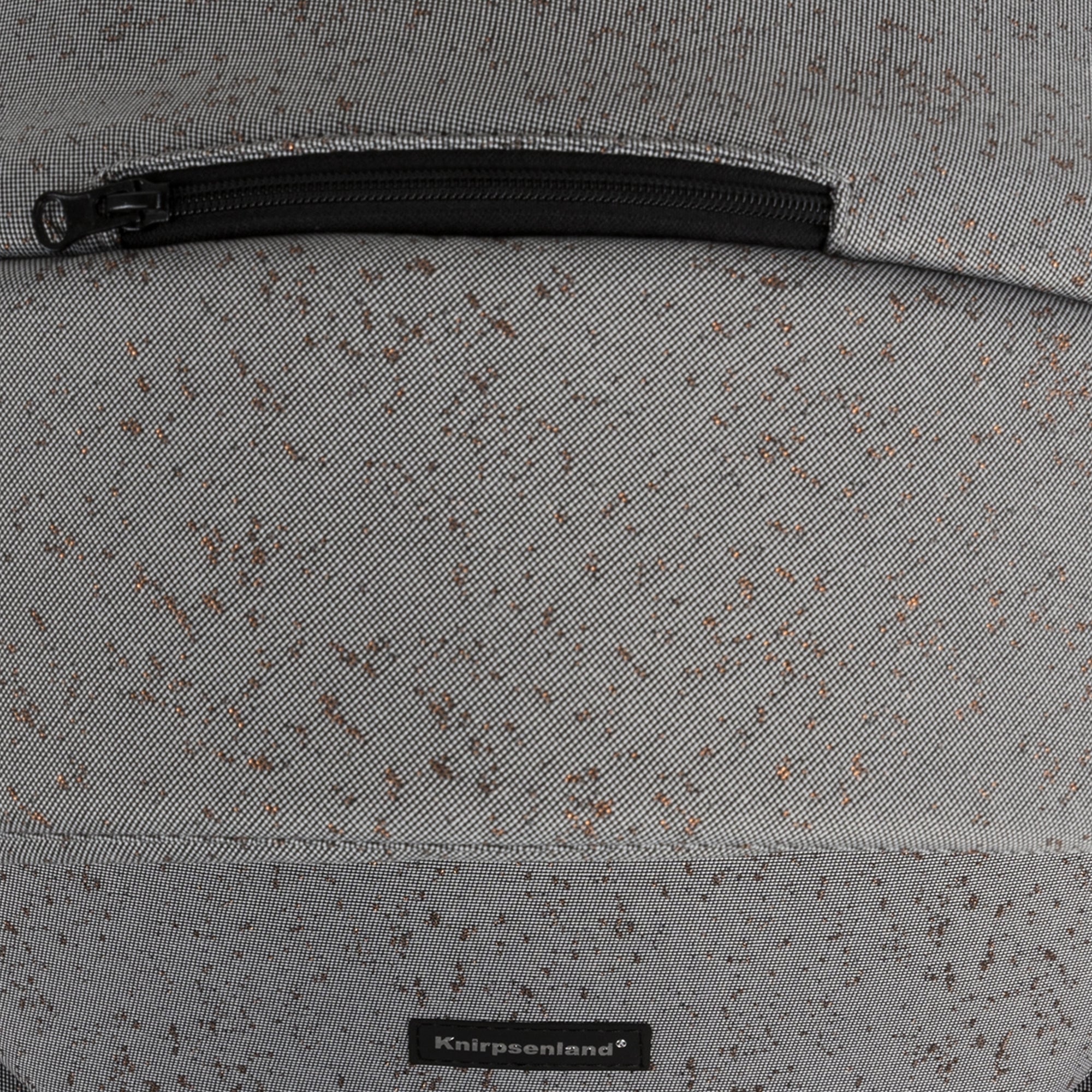 Luxus Kombi-Kinderwagen Milano Grau Roségold – Limited Edition mit Glitzerstoff & 3D Lack-Wanne