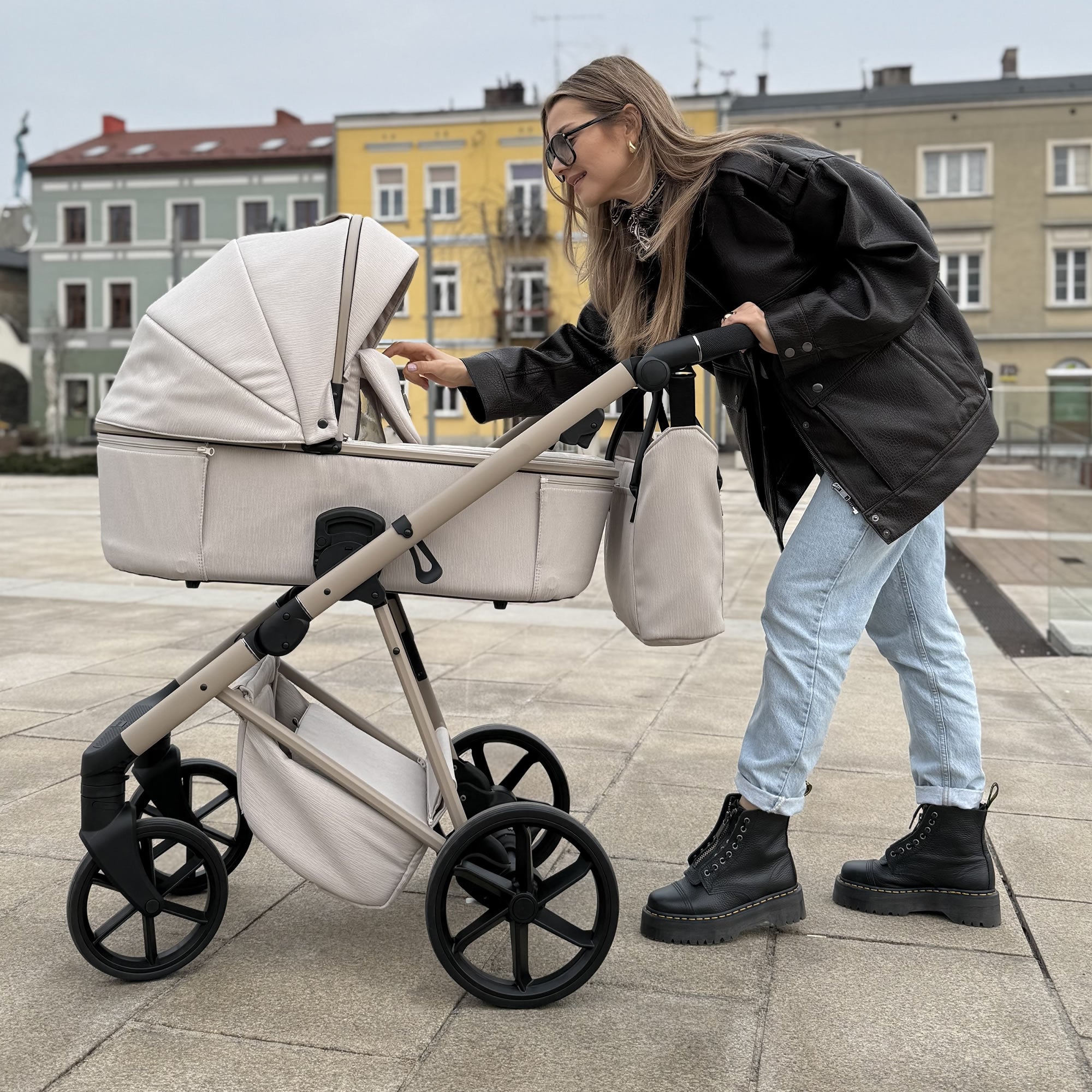 Luxus Kombikinderwagen Merida Beige (Vanille) – Eleganz & Stil von Knirpsenland