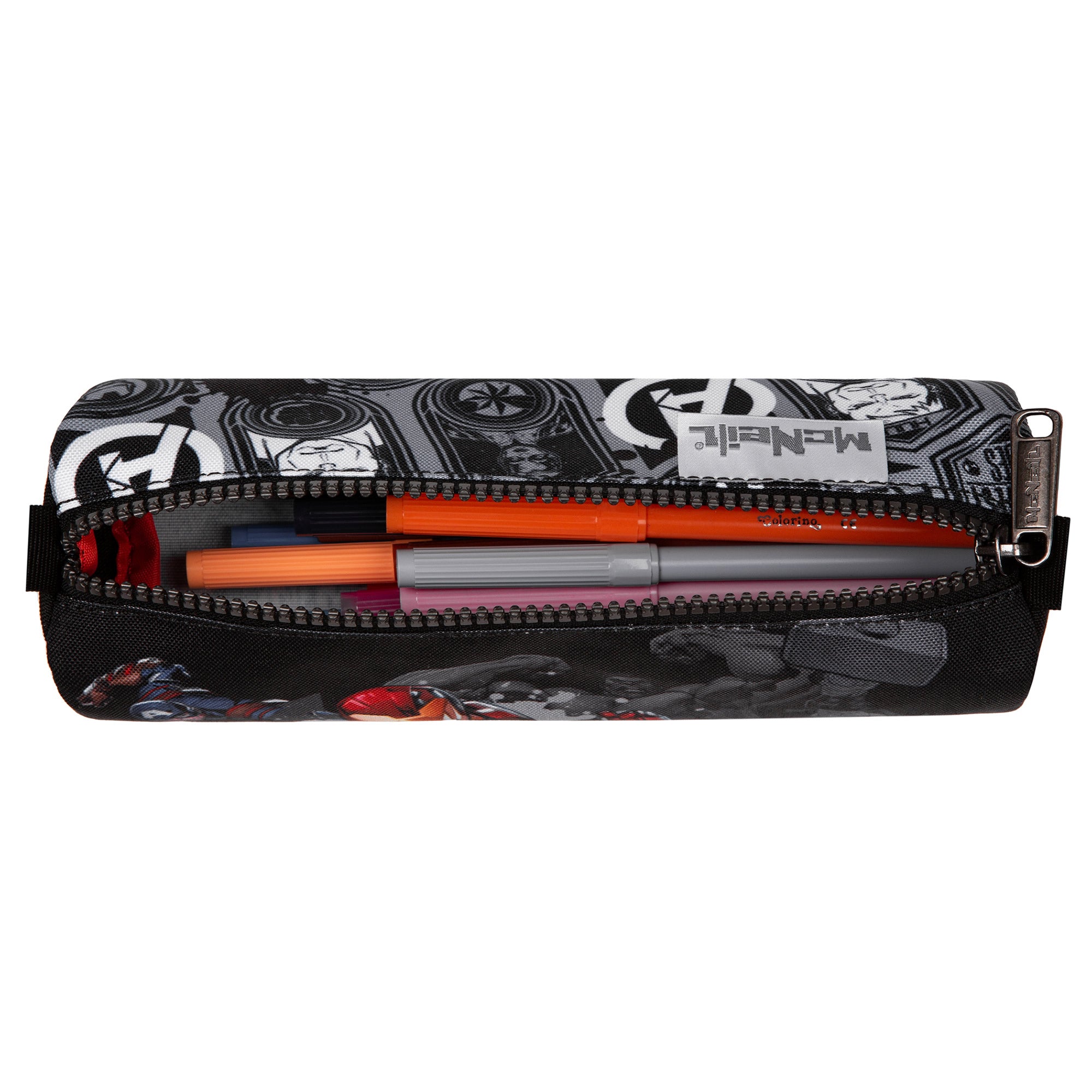 McNeill Schulranzen Perfecto Avengers 5tlg. Set – Ergonomischer Marvel ClickFlex System