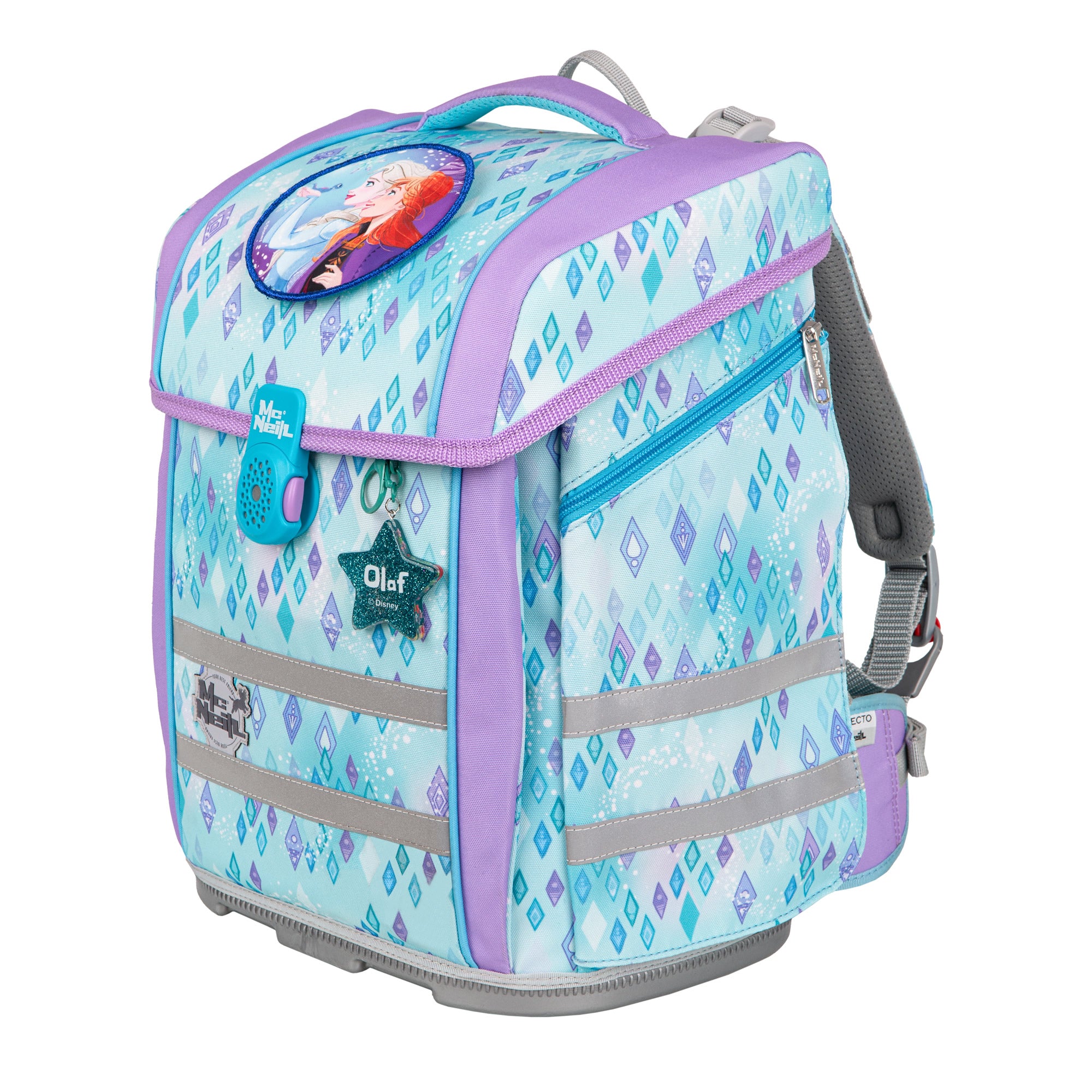 McNeill Schulranzen Perfecto Frozen 5tlg. Set – Ergonomischer Disney mit ClickFlex System