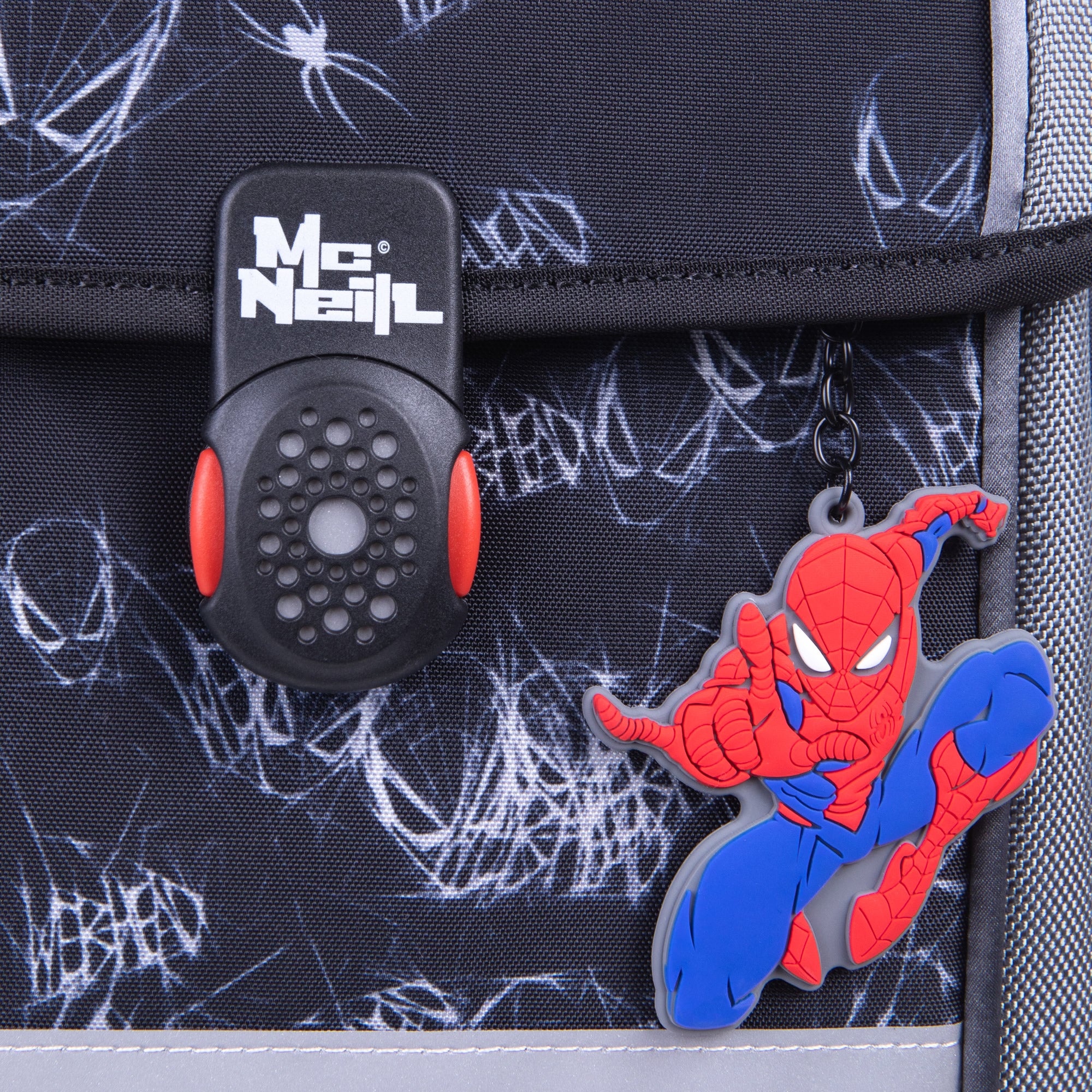 McNeill Schulranzen Perfecto Spider Man II 5tlg. Set – Ergonomischer Marvel ClickFlex System