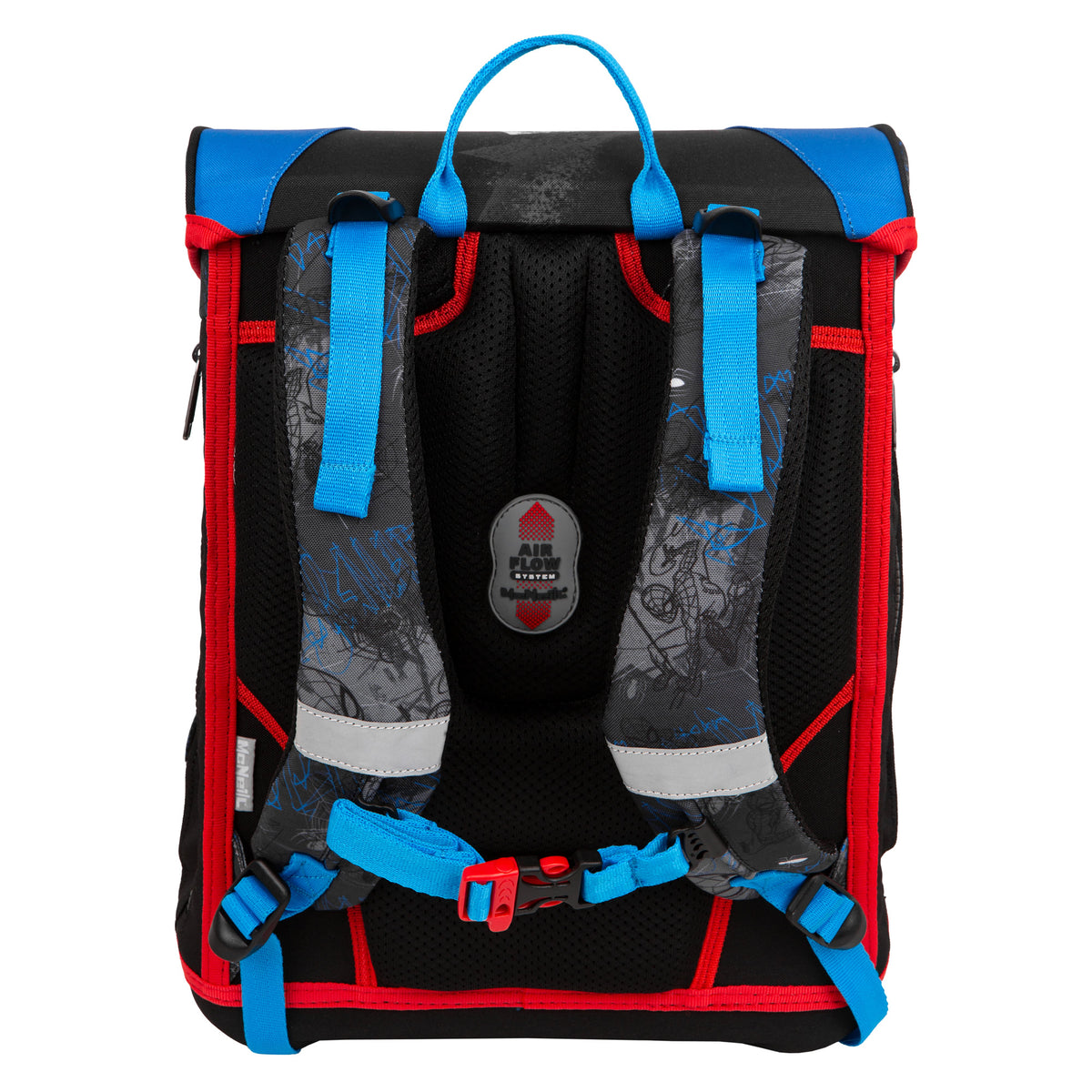 McNeill Teneris Spider Man Schulranzen 4tlg. Set – Air-Flow Rückensystem