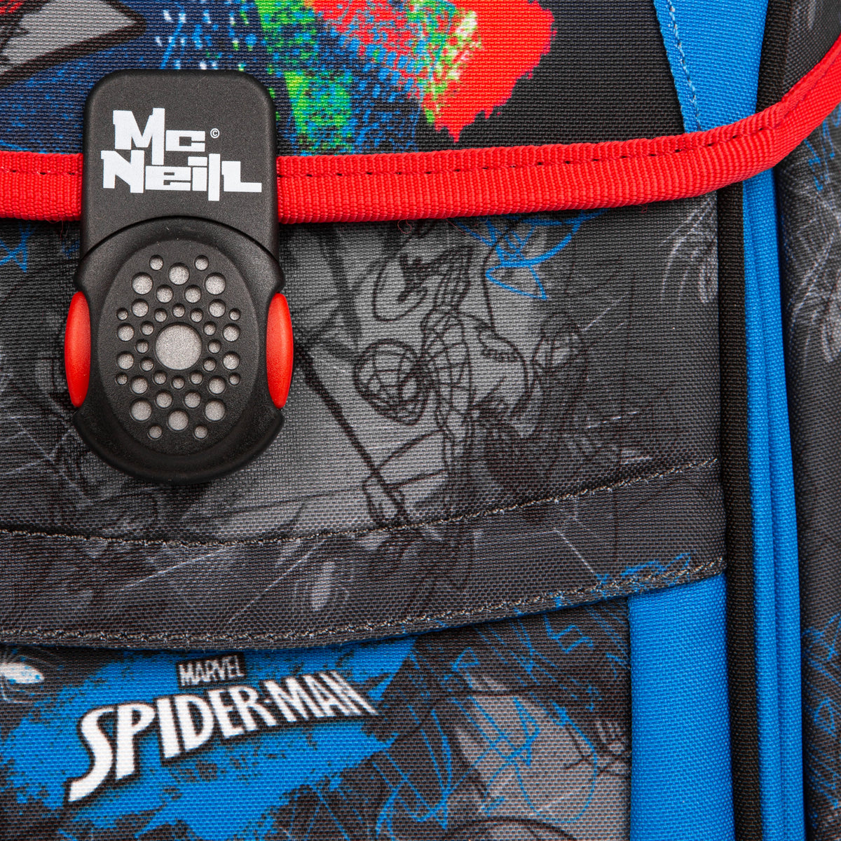 McNeill Teneris Spider Man Schulranzen 4tlg. Set – Air-Flow Rückensystem