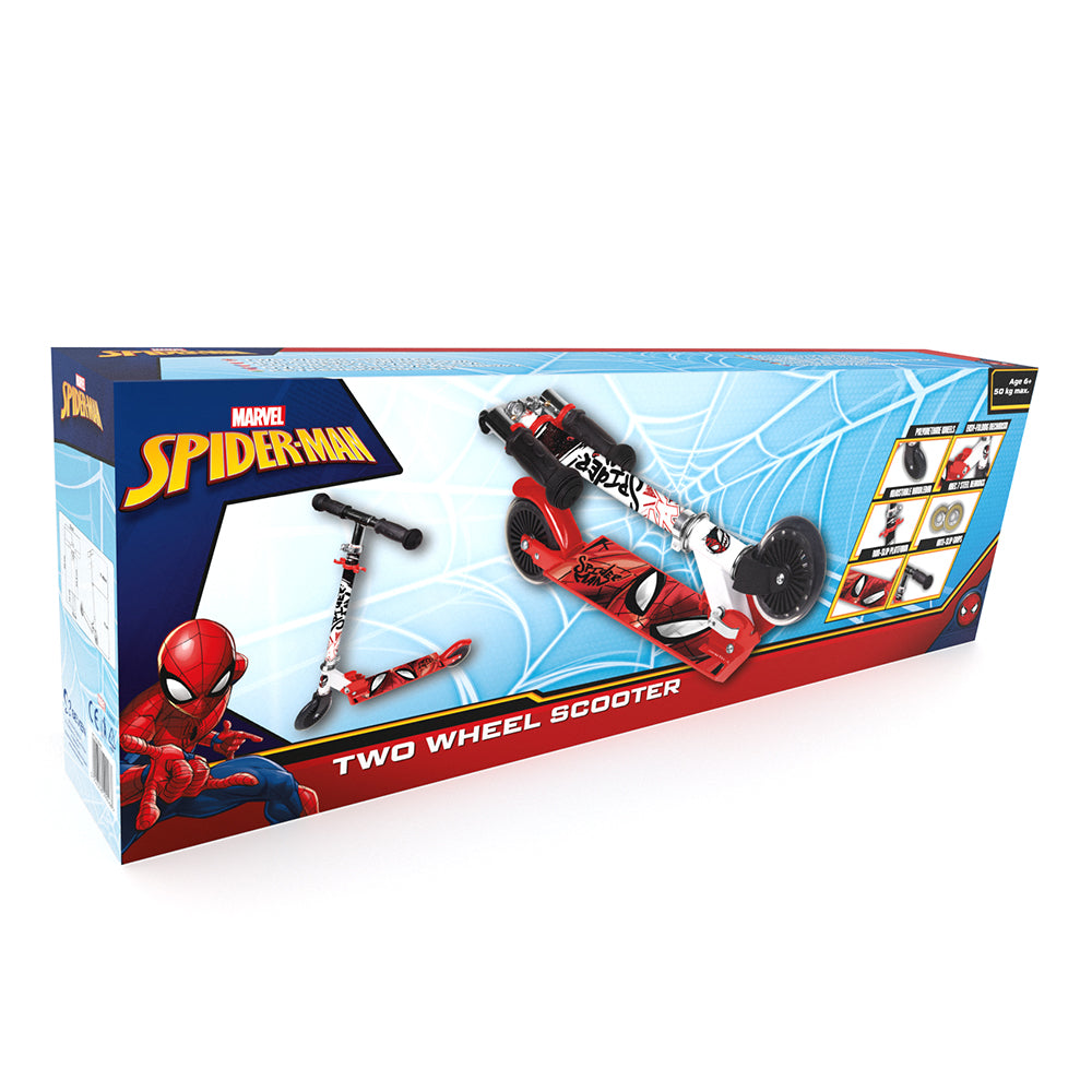 Spider-Man Roller Scooter Kinderroller mit Bremse Klappbar 120mm