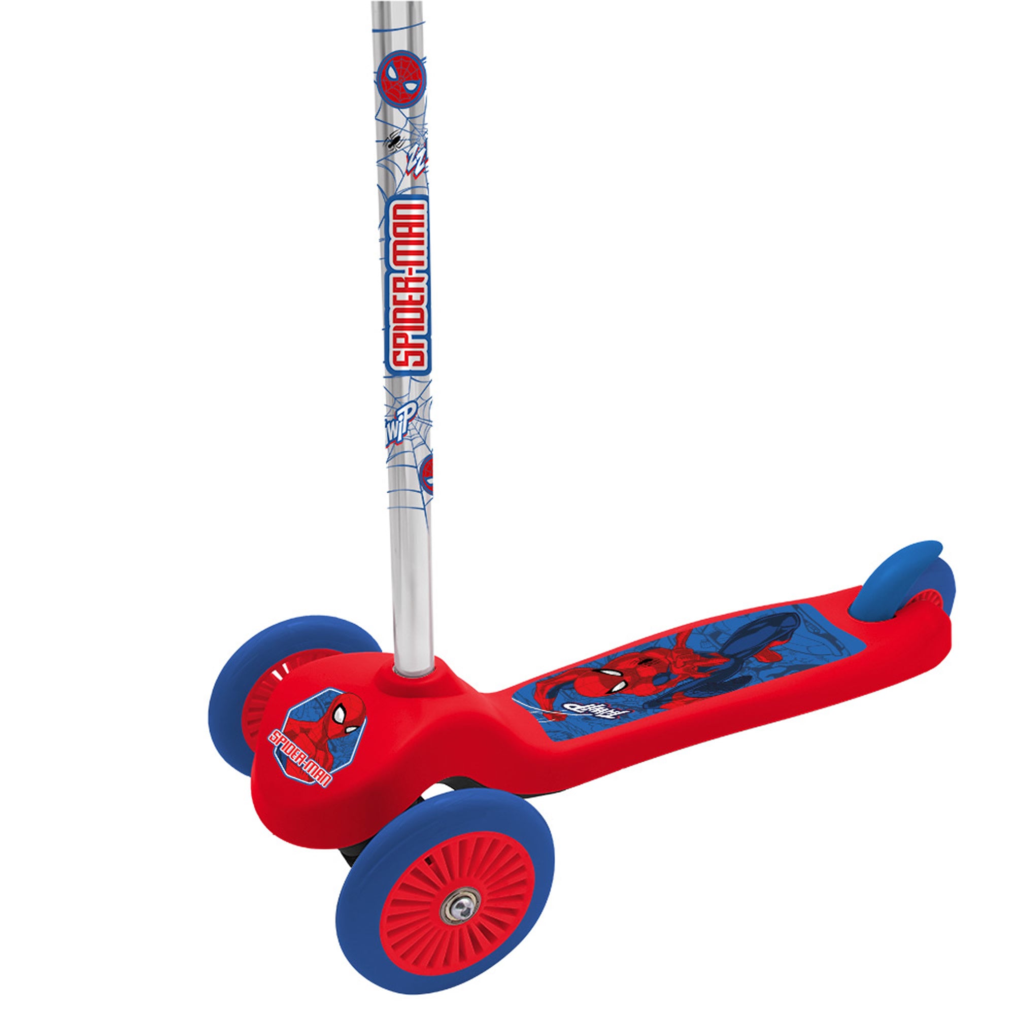 Marvel Spider-Man Balance Scooter – 3-Rad Kinderroller Rot/Blau