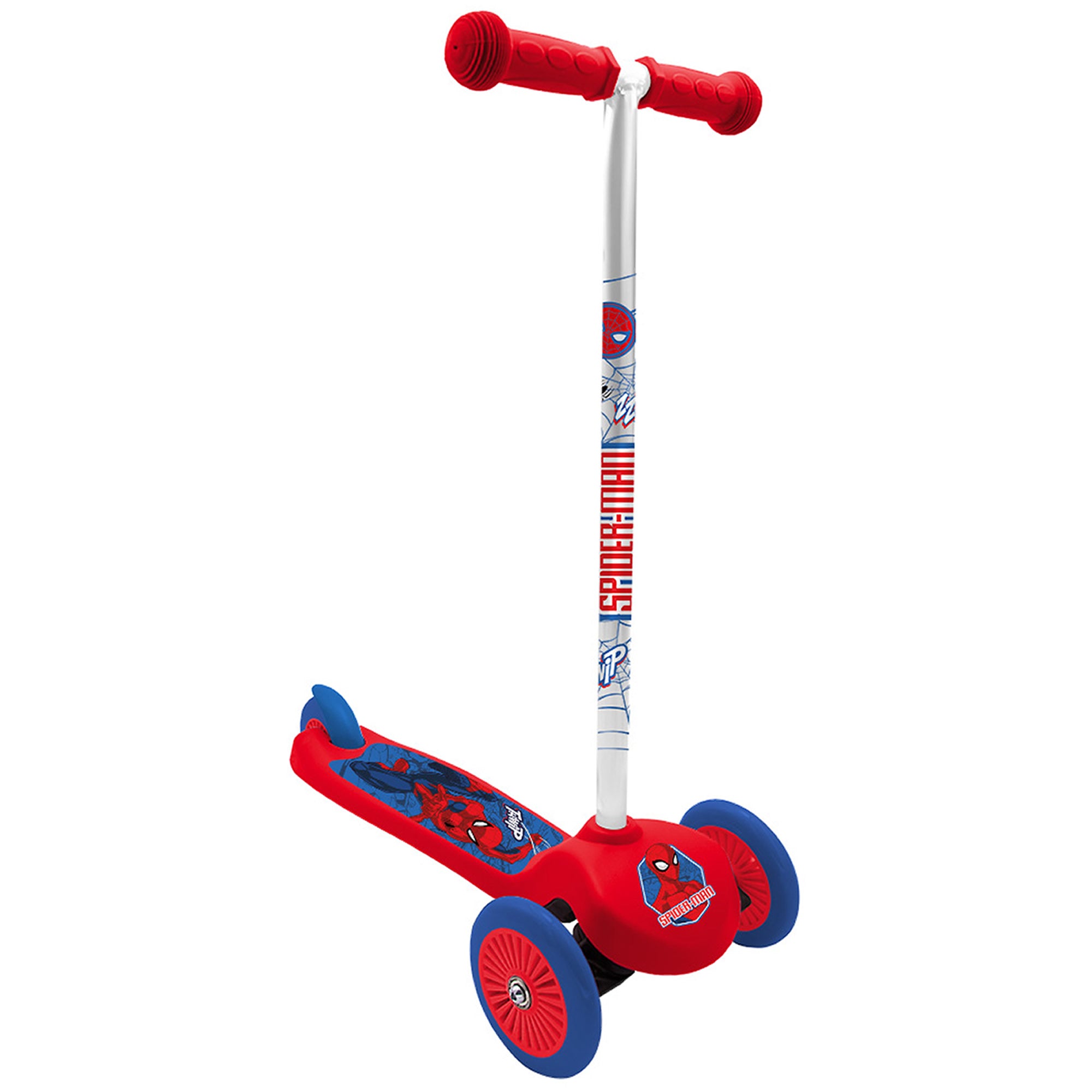 Marvel Spider-Man Balance Scooter – 3-Rad Kinderroller Rot/Blau