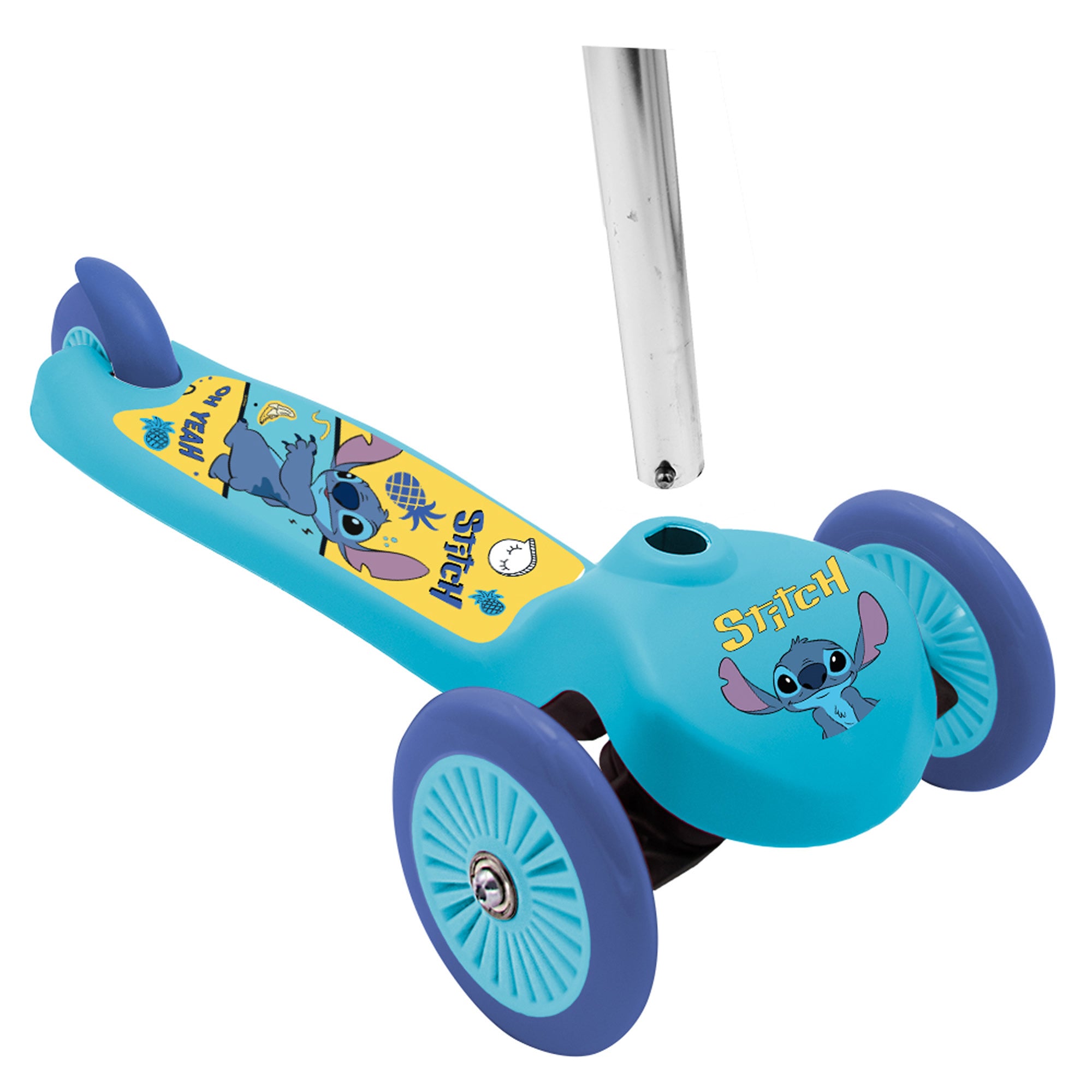 Disney Stitch Balance Scooter 3-Rad Kinder Roller Blau Gelb