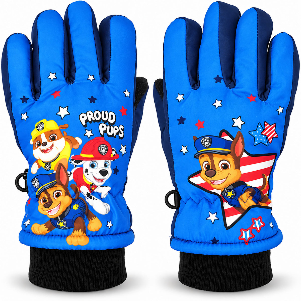 Paw Patrol Chase Kinder Winterhandschuhe Blau – warm gefüttert