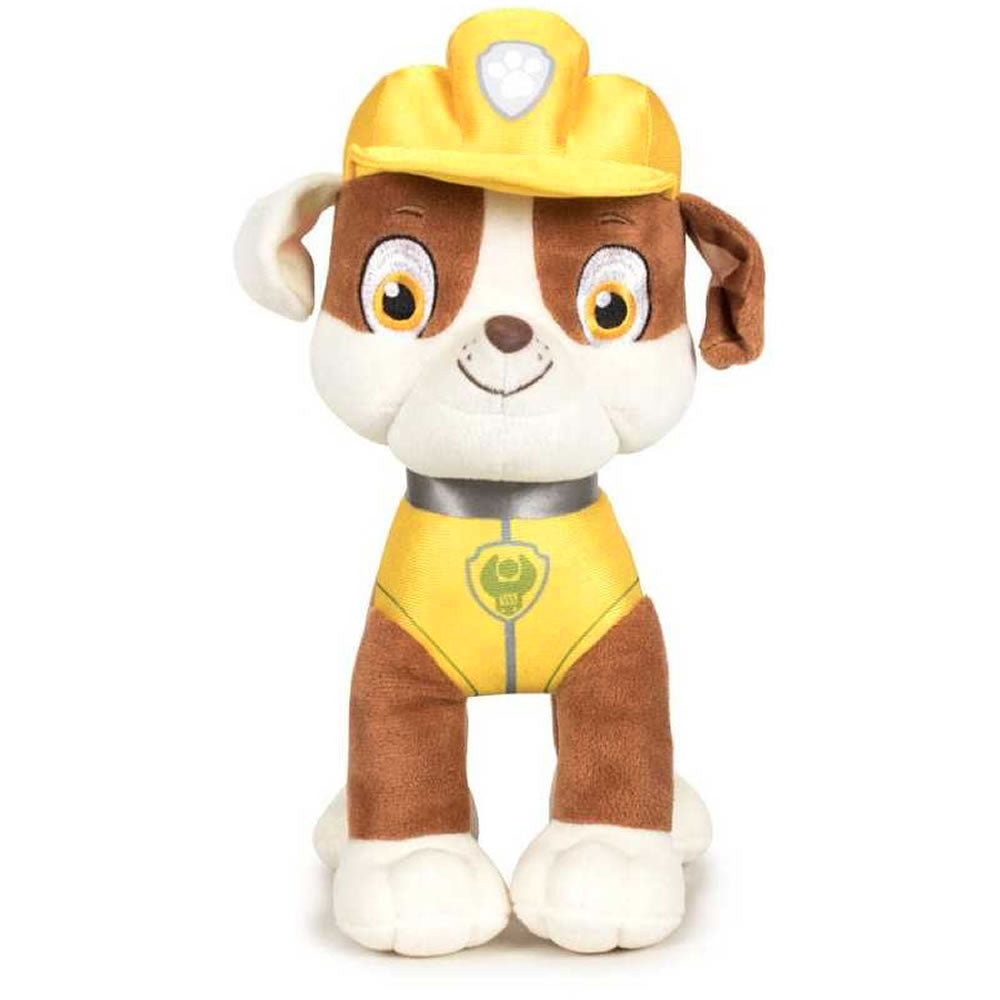Paw Patrol Rubble Plüschtier 30 cm – Baumeister Hund Kuscheltier & Stofftier