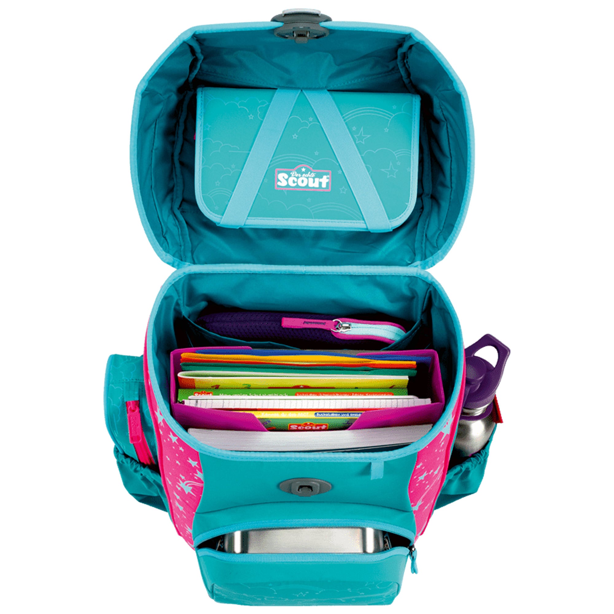 Scout Schulranzen-Set Neo Exklusiv Superflash – Extreme Unicorn