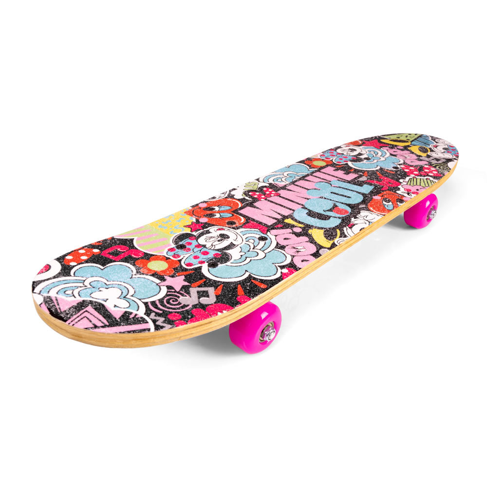 Minnie Maus Skateboard 61 cm – Kinder Holz Skateboard 24 Zoll Funboard