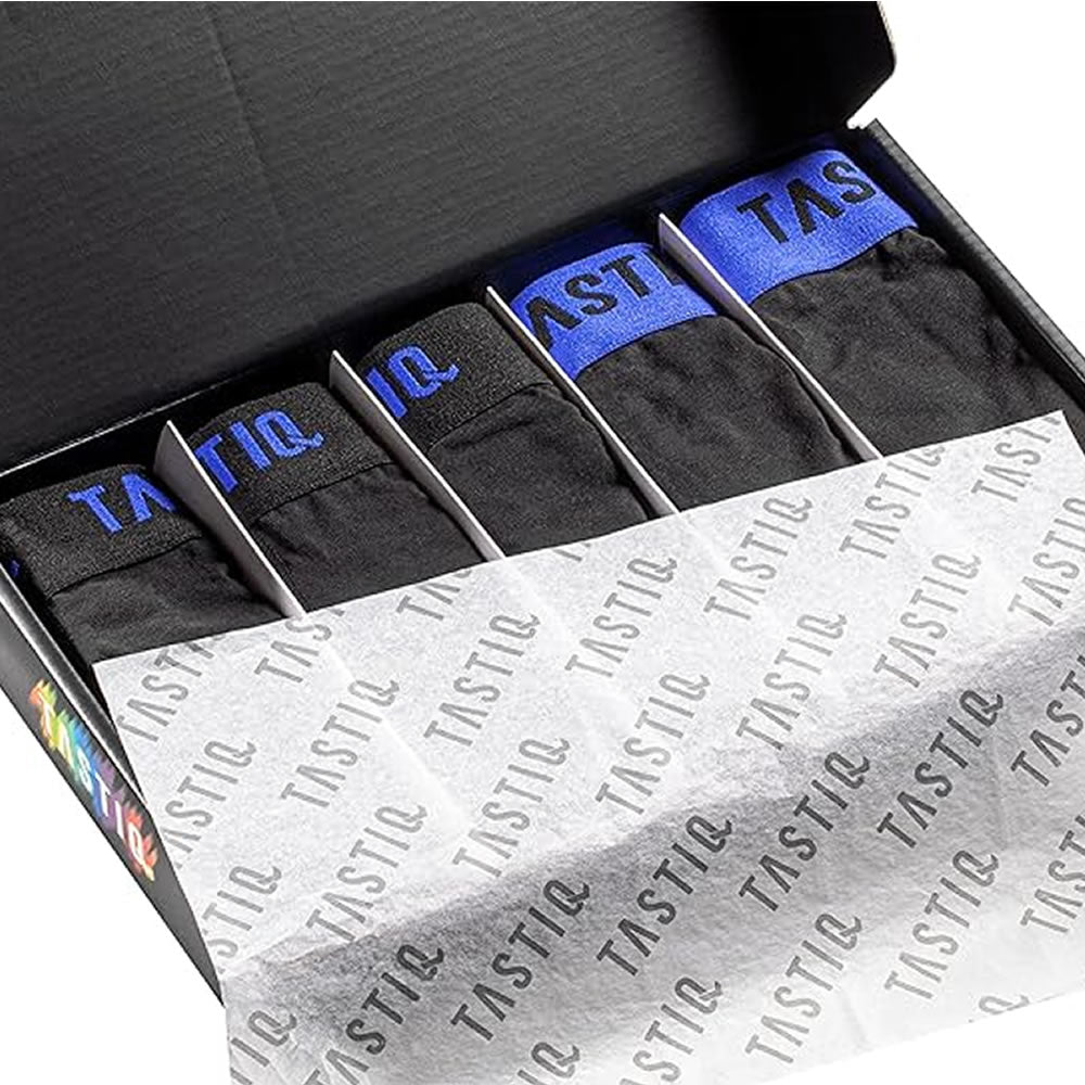 TASTIQ Boxershorts Herren Unterhose 5er Pack in Geschenkbox (S-XXL)
