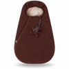 Knirpsenland Teddy Baby Fußsack Schokobraun – für Babyschale & Kinderwagen