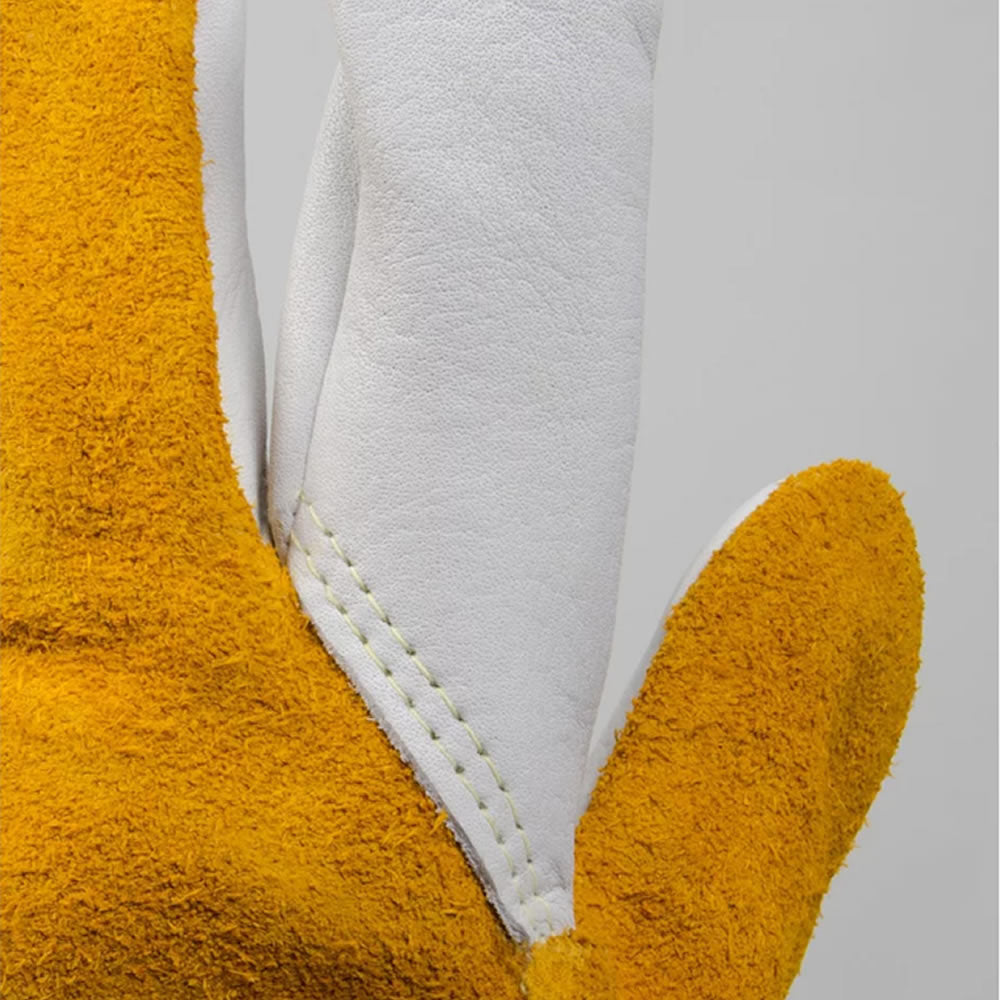 Tegera 8 Hitzeschutz Schweißer Handschuhe Weiß/Gelb