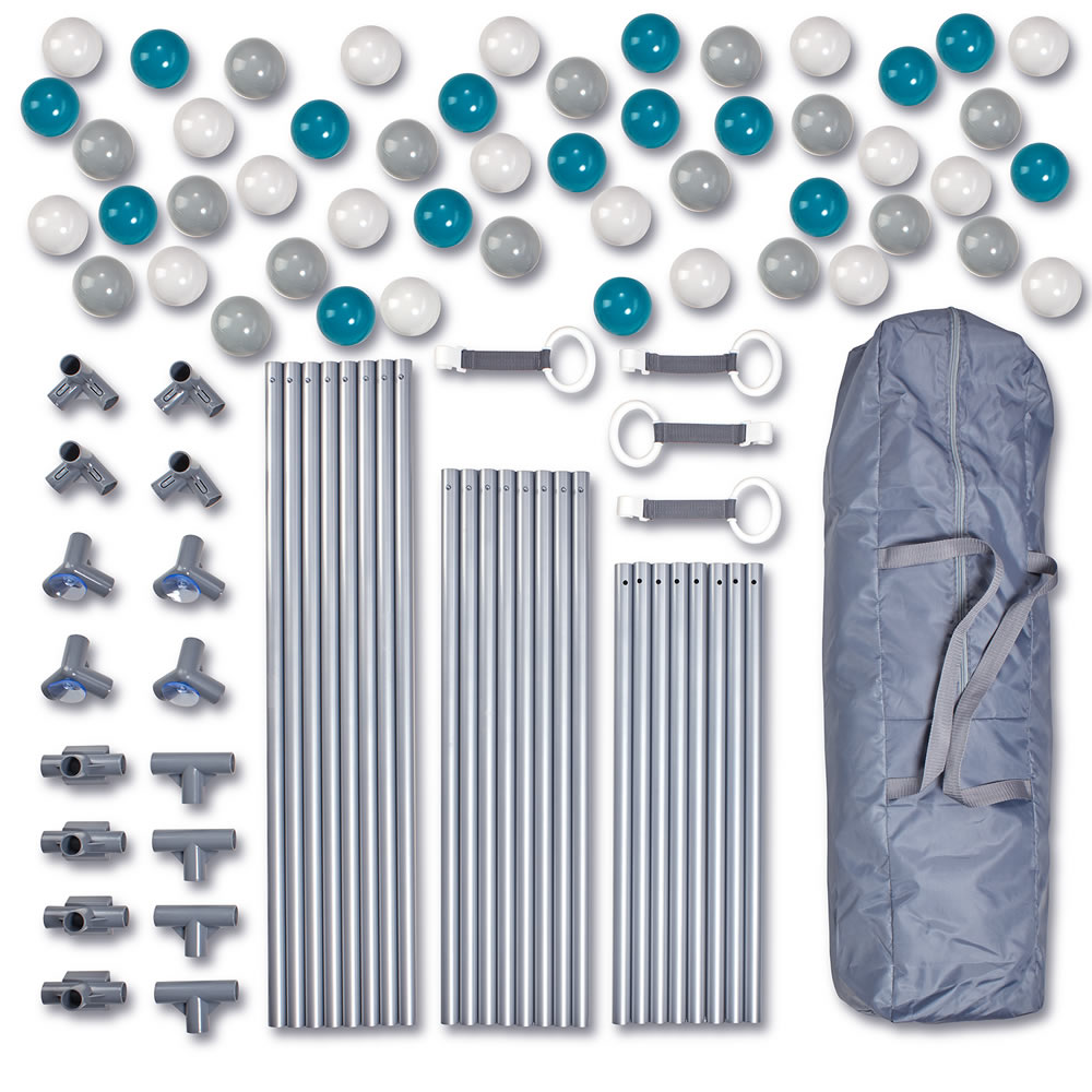 XXL Laufstall Laufgitter Krabbelgitter mit 48 Bälle Playpark BabyGo
