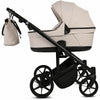 Knirpsenland Marbella Duo Beige – Premium Zwillingskinderwagen mit 2 Babywannen & 2 Sportsitzen