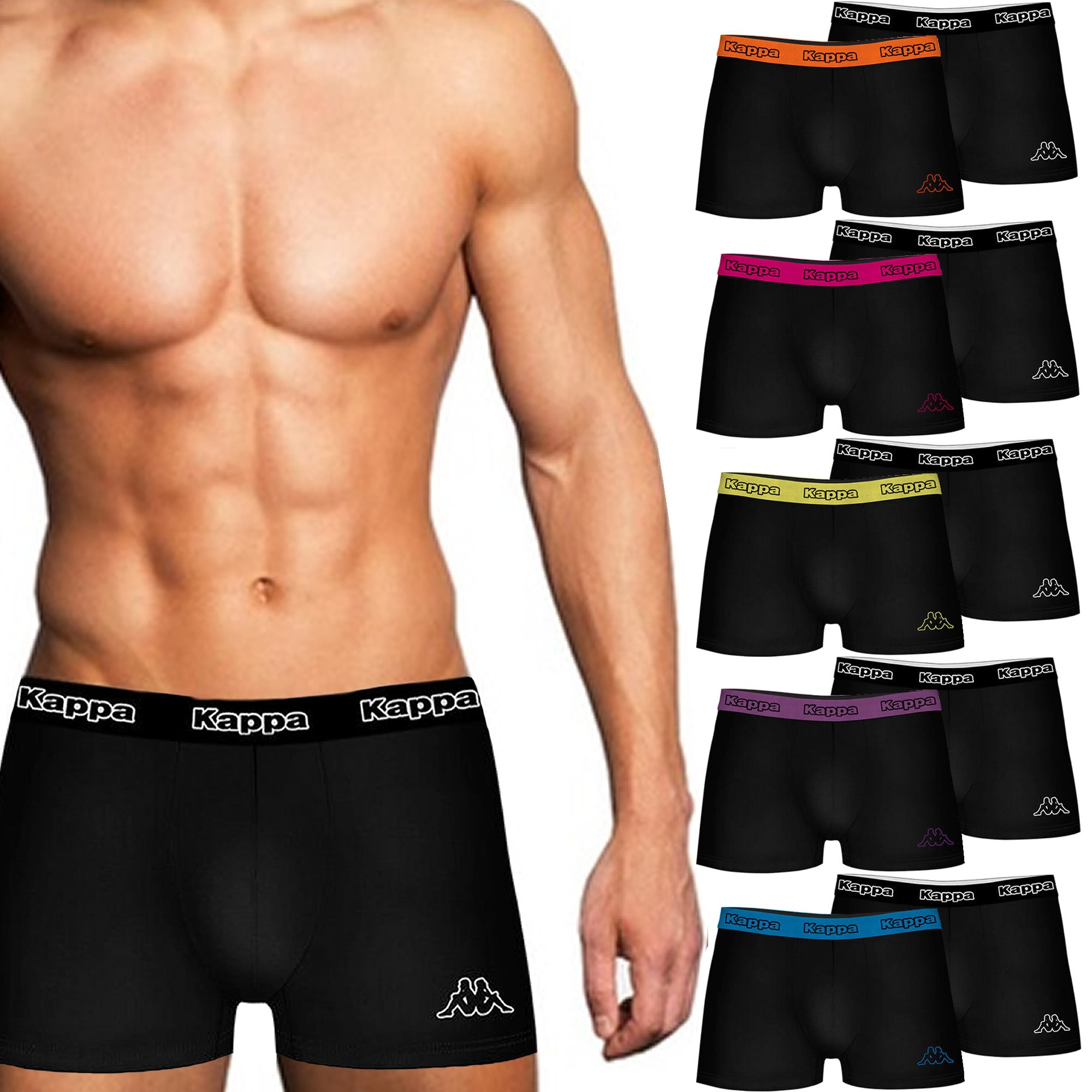 Kappa Boxershorts Herren Unterhose 10er Pack