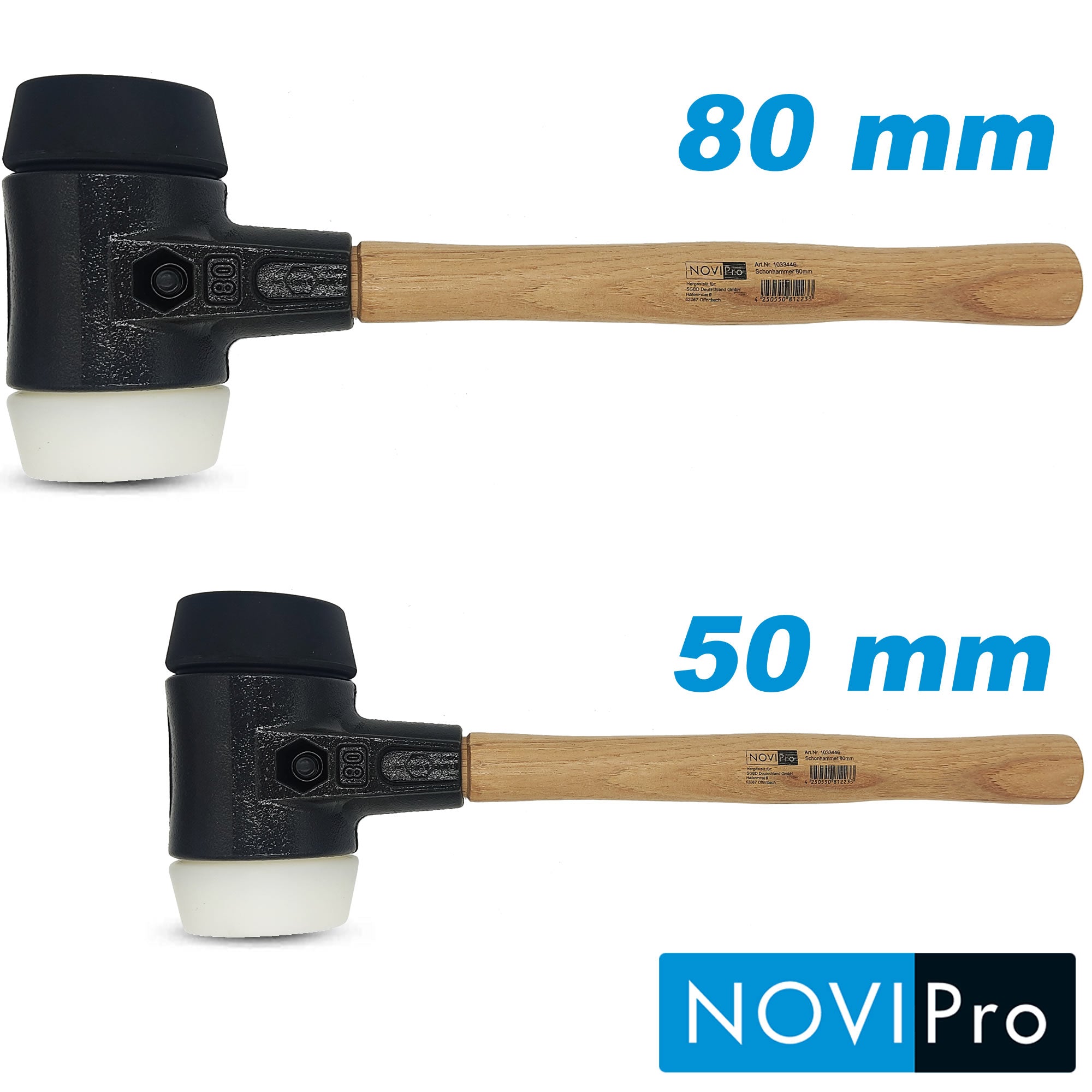 MIMAL Gummihammer – Profi-Pflasterhammer, Plattenlegerhammer, 1 Stück, Handwerkzeug