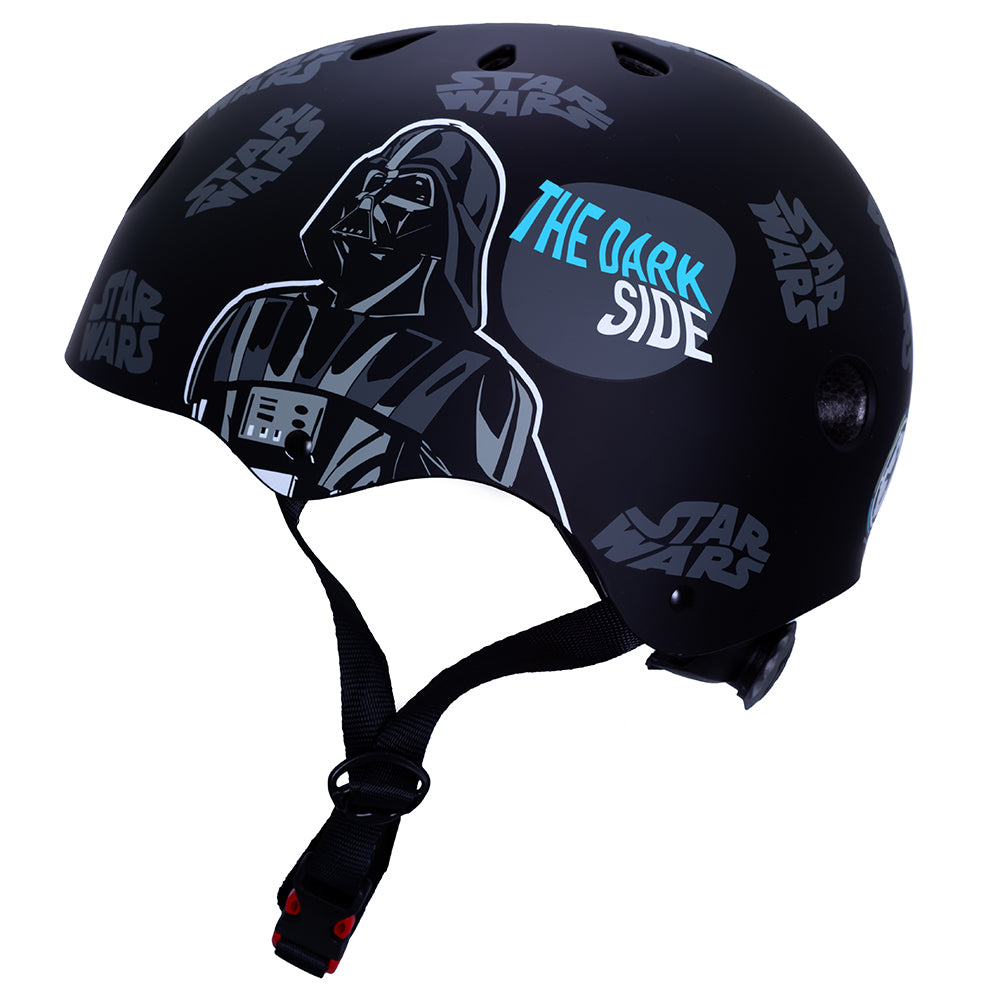 Star Wars Skaterhelm Fahrradhelm Kinder Helm verstellbar 52 - 56 cm Schwarz
