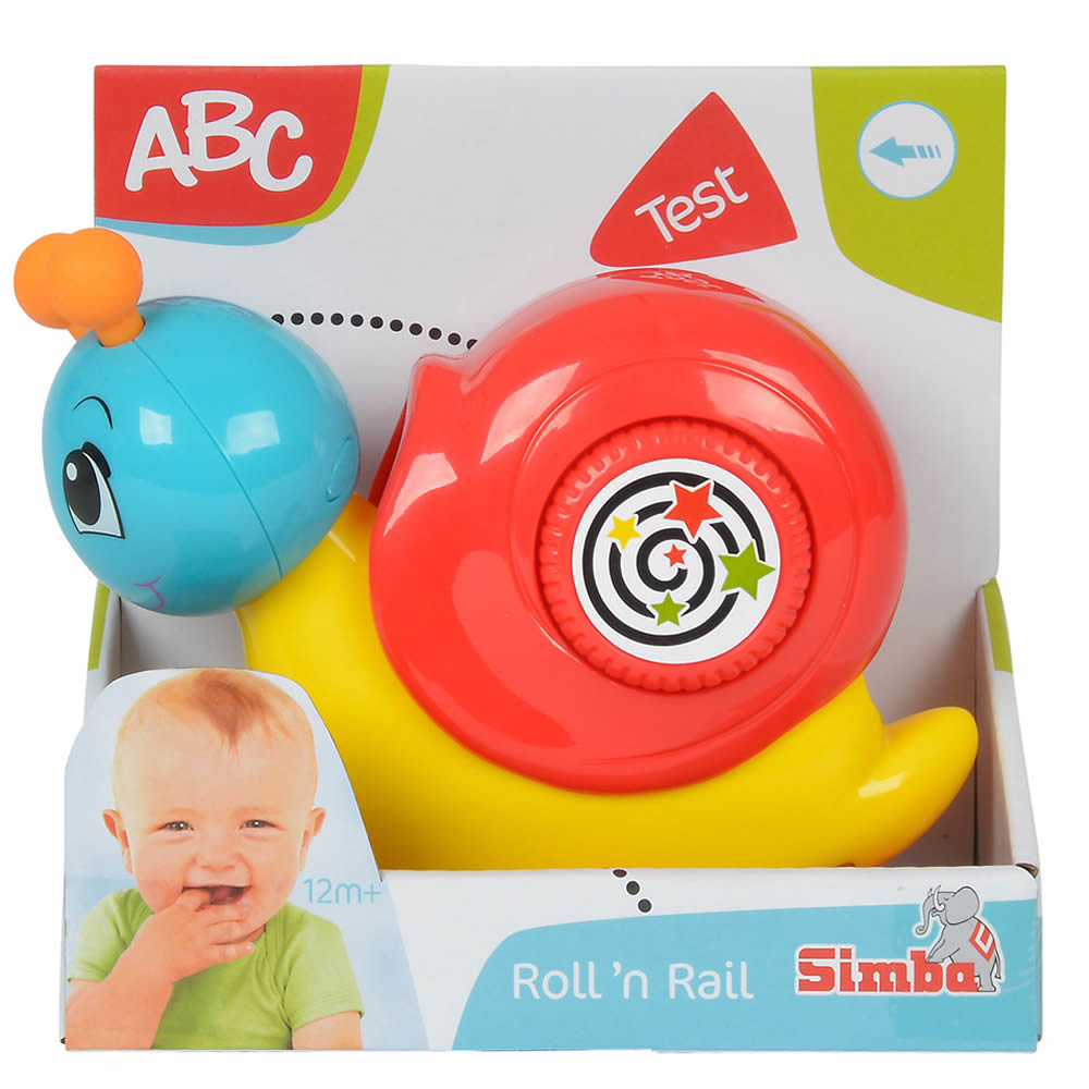 ABC Press 'N Go Schnecke Motorikspielzeug 14 cm Simba