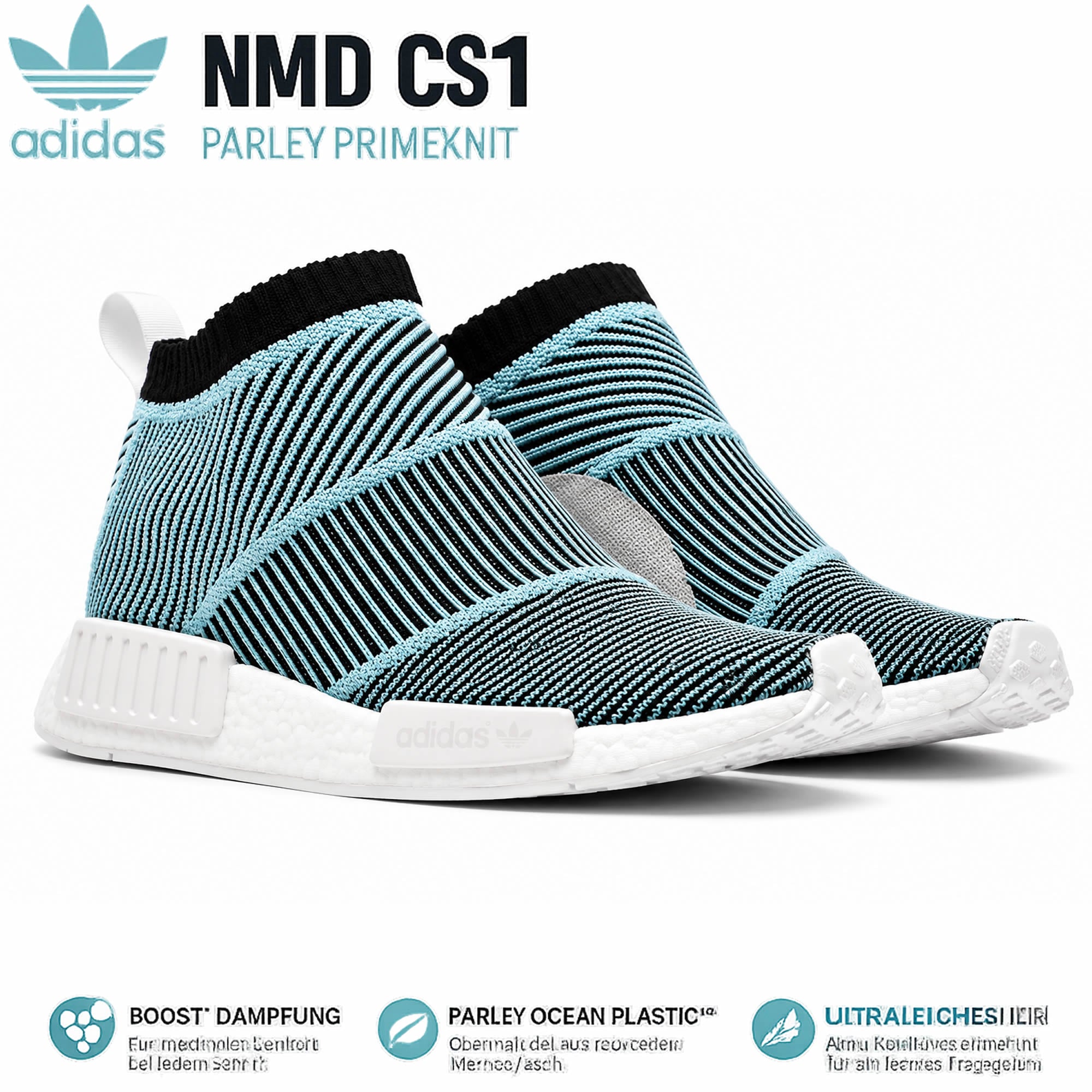 Adidas NMD CS1 Parley Primeknit Sneaker AC8597 – Boost Slip-On Blau