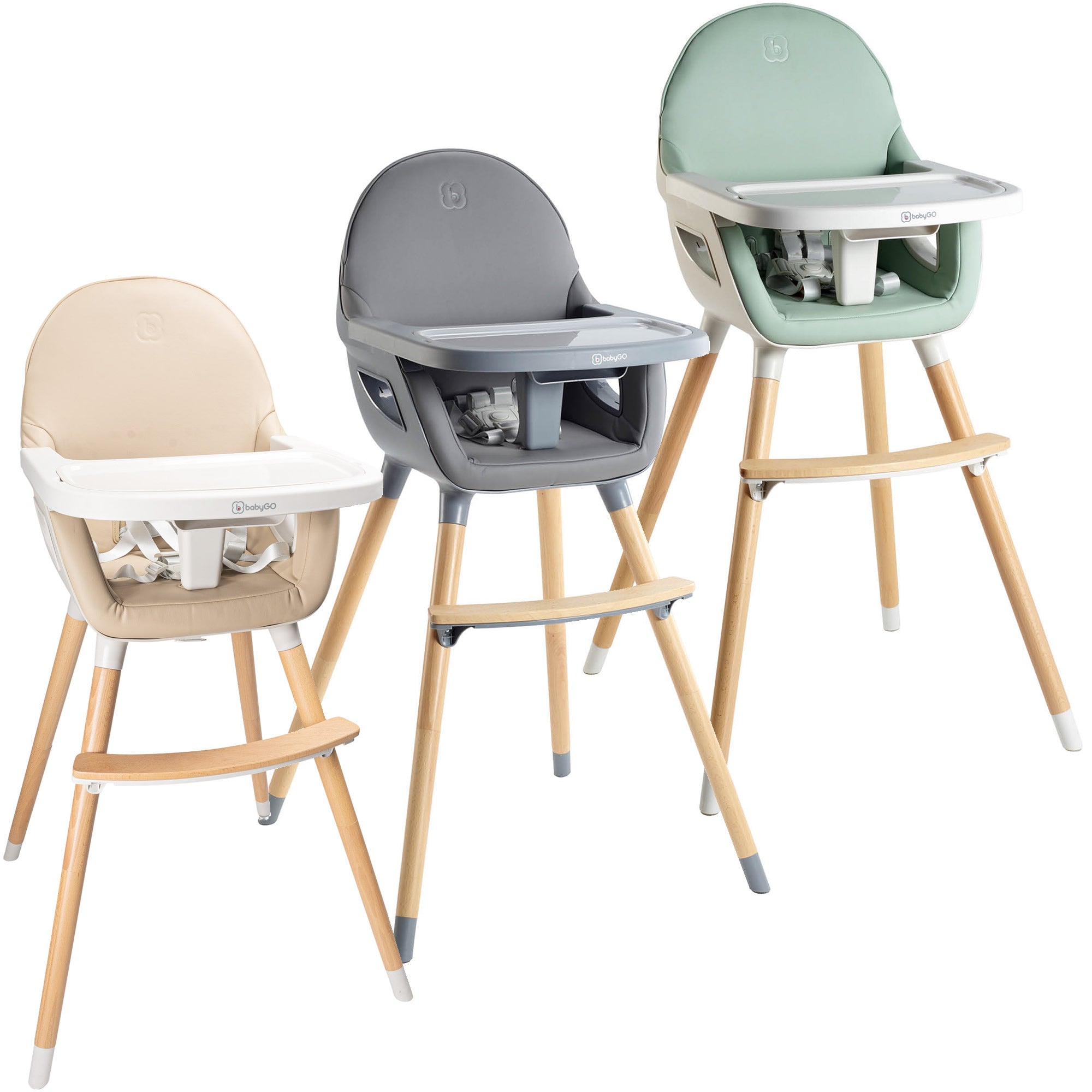 BabyGo Hochstuhl Skandi Kinderstuhl Kinderhochstuhl