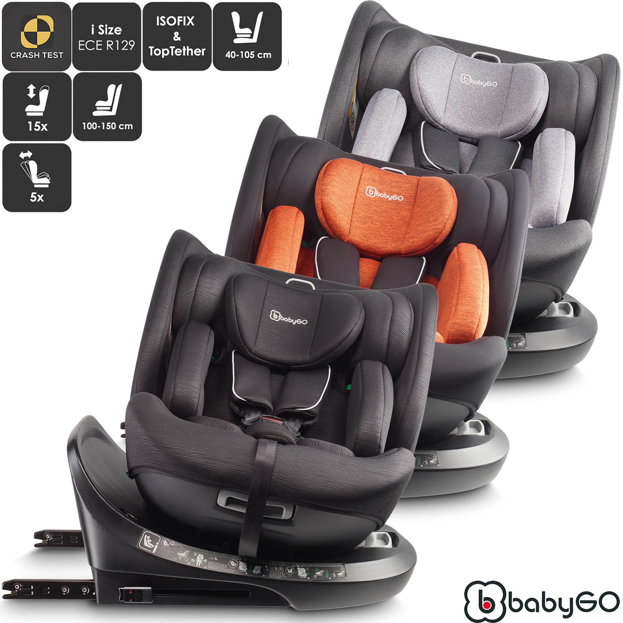 Babygo Kindersitz Protection 360 Baby Autositz 40-150 cm