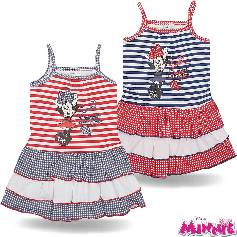 Minnie Mouse Two Piece Baby Set Overall Dress Girls