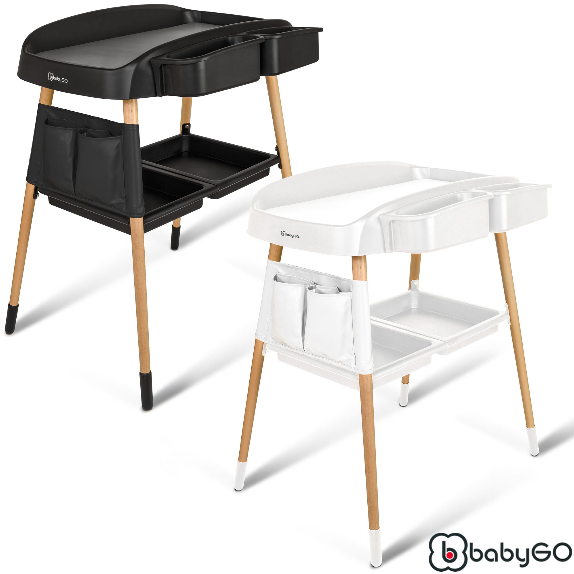 BabyGo Wickeltisch ChangeMe aus Buchenholz