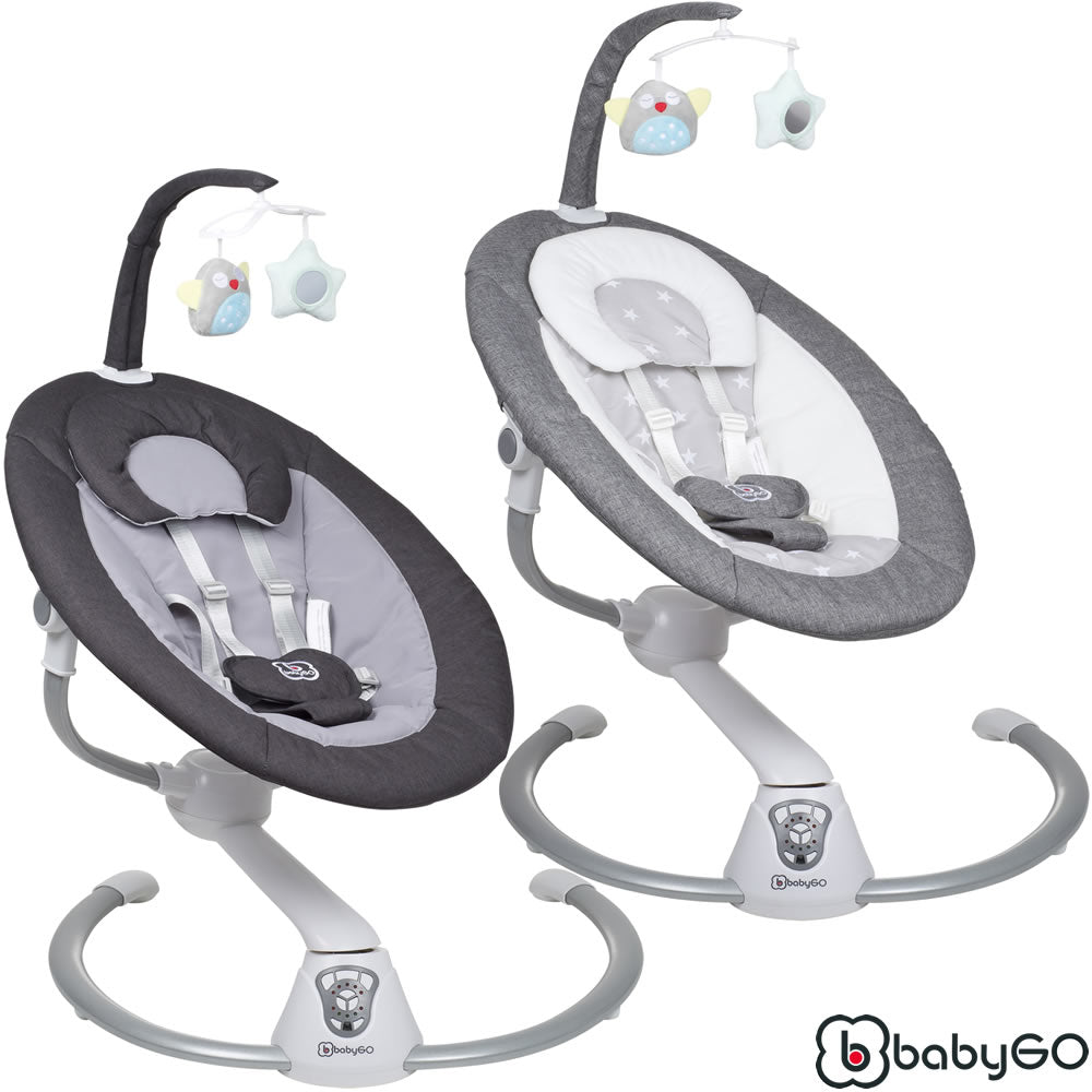 BabyGo Babywippe Homey Elektrische Wippe mit Musik