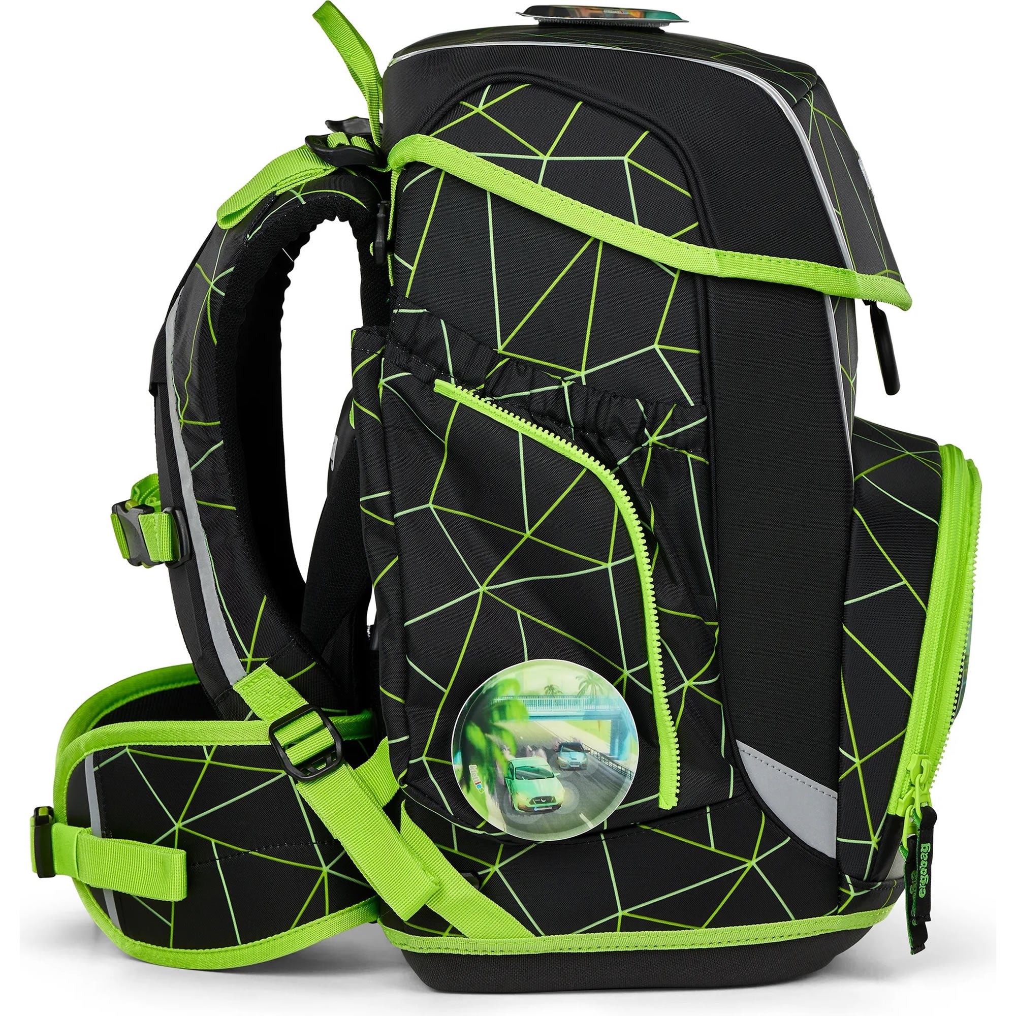 Ergobag Cubo Schulranzen CyBär Race – Set 5-tlg.