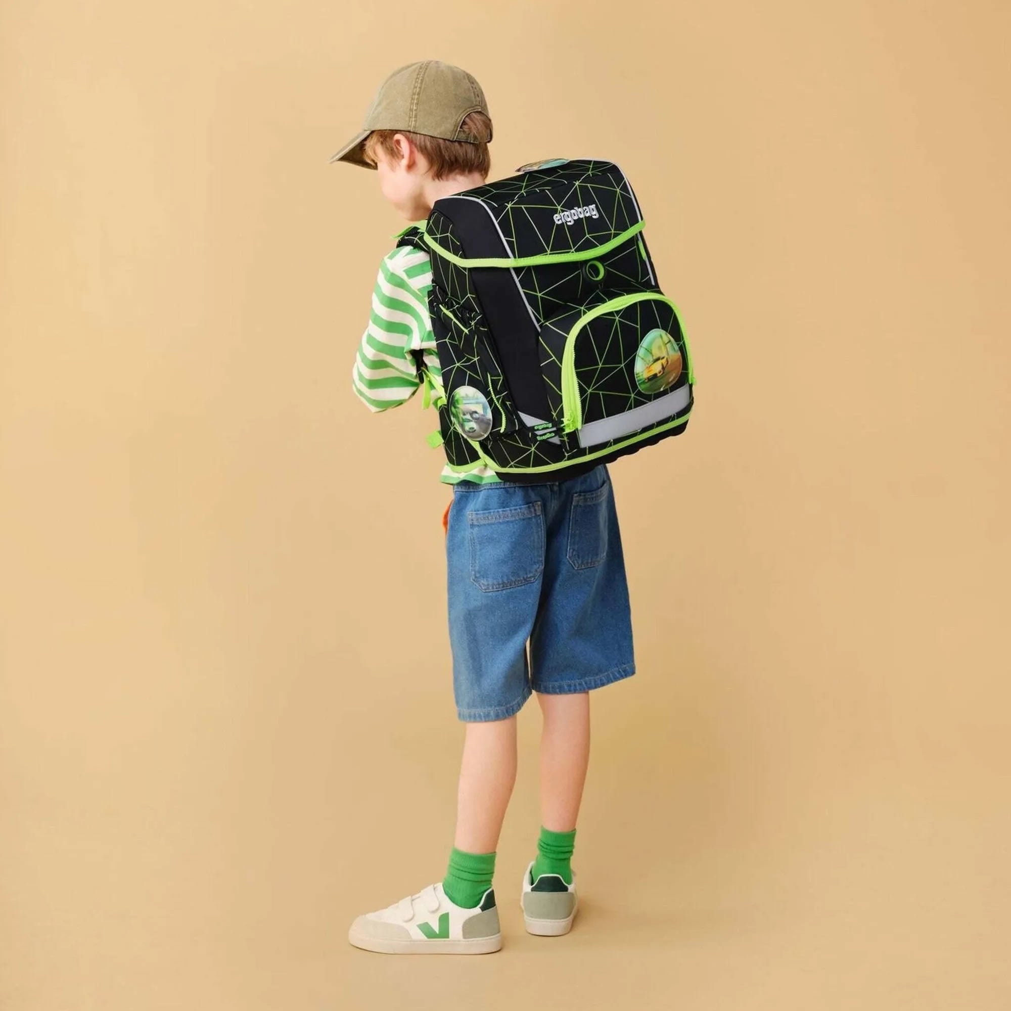 Ergobag Cubo Schulranzen CyBär Race – Set 5-tlg.