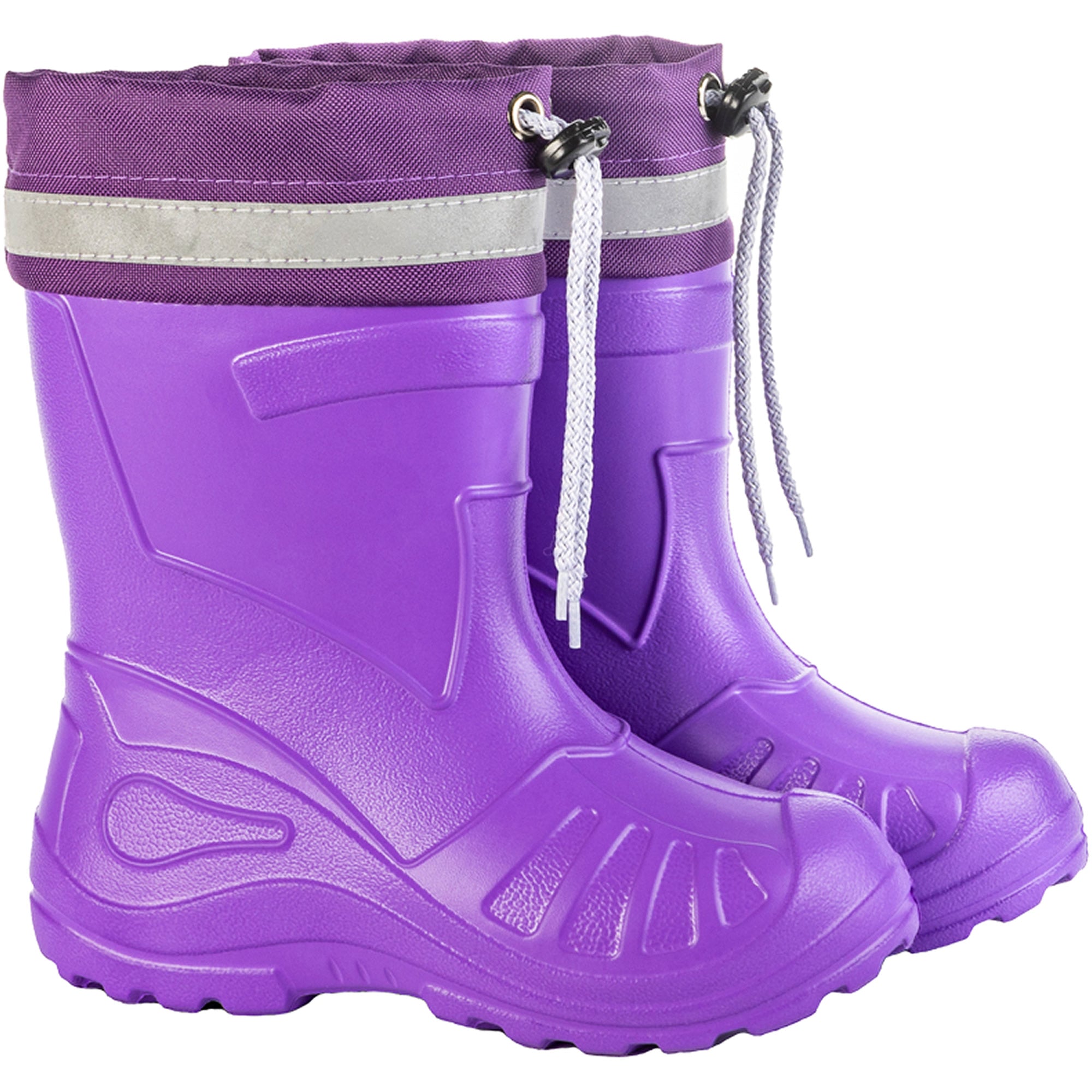 KOLMAX Kinder Gummistiefel EVA 050K – gefüttert, superleicht & wasserdicht mit Stulpe