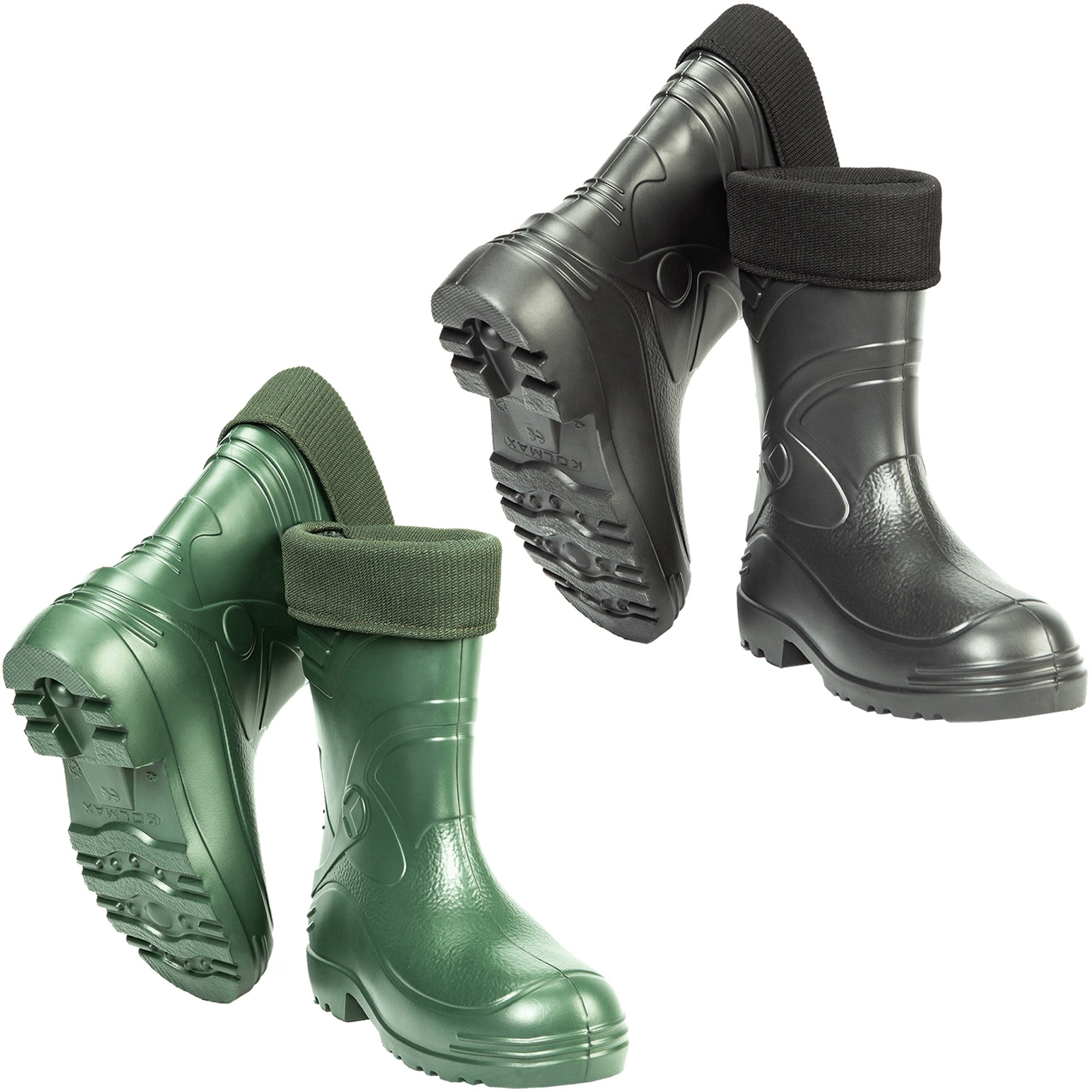 KOLMAX Herren Gummistiefel Garten gefüttert EVA leicht 034