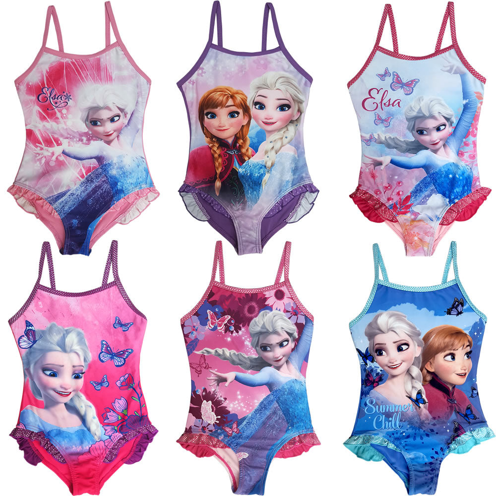 Kinder Badeanzug Frozen Elsa Anna