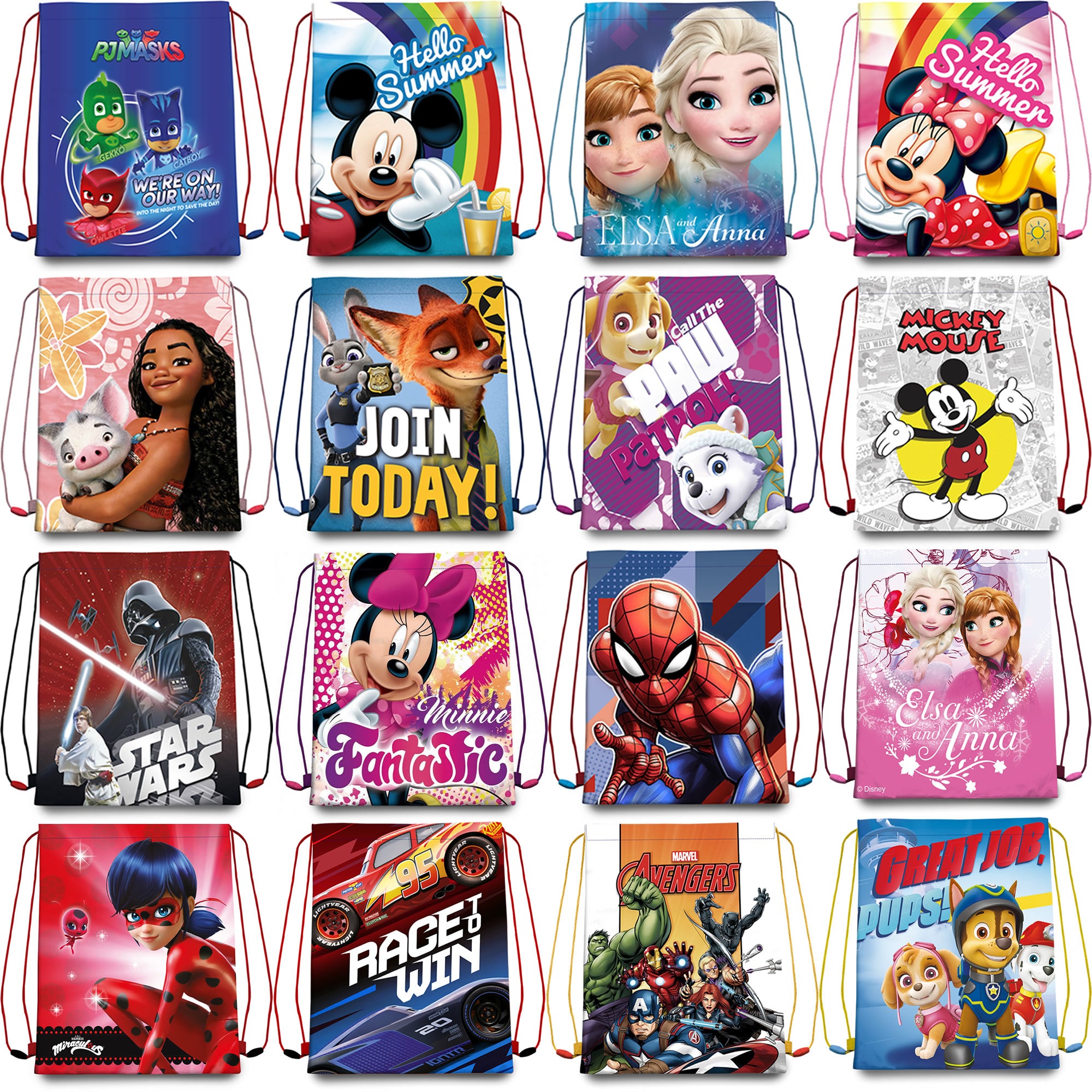 Disney children's gym bag, sports bag, fabric backpack