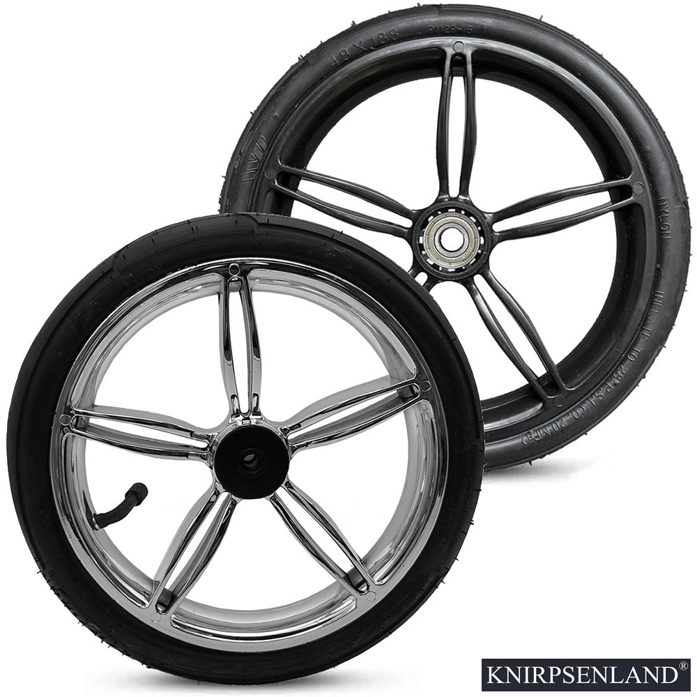 Knirpsenland stroller wheel 10 inch Irys black