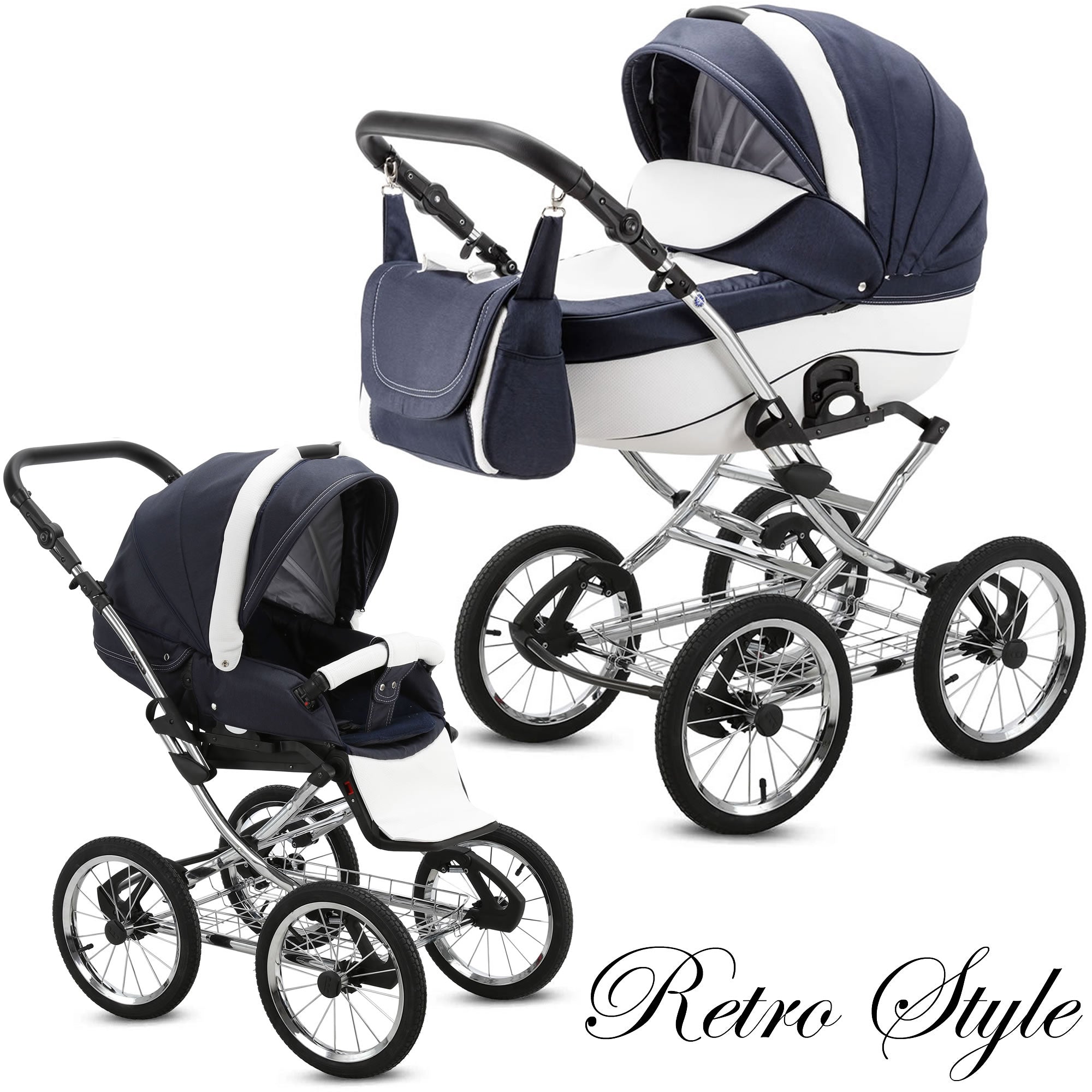 Knirpsenland combi stroller retro style