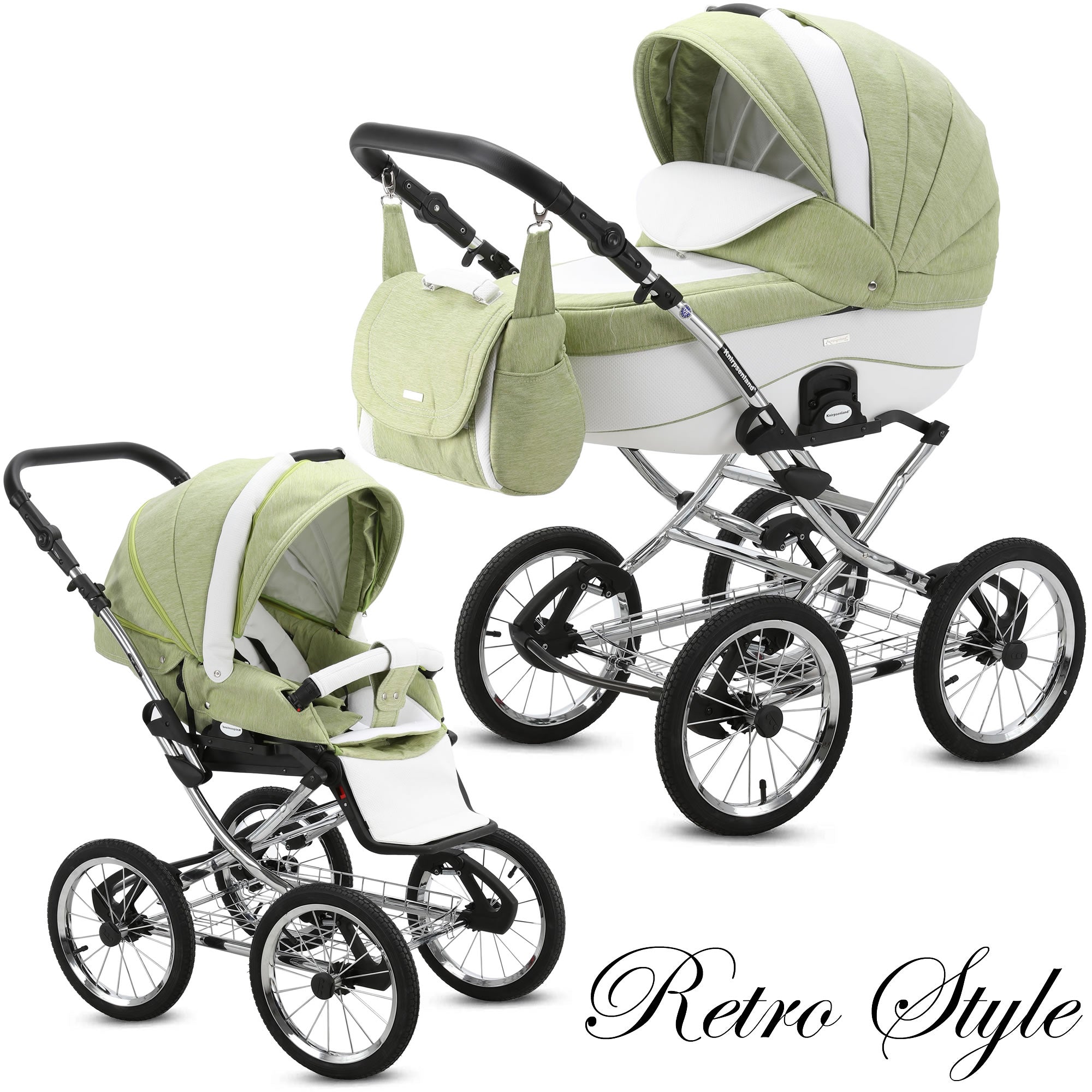 Knirpsenland combi stroller retro style