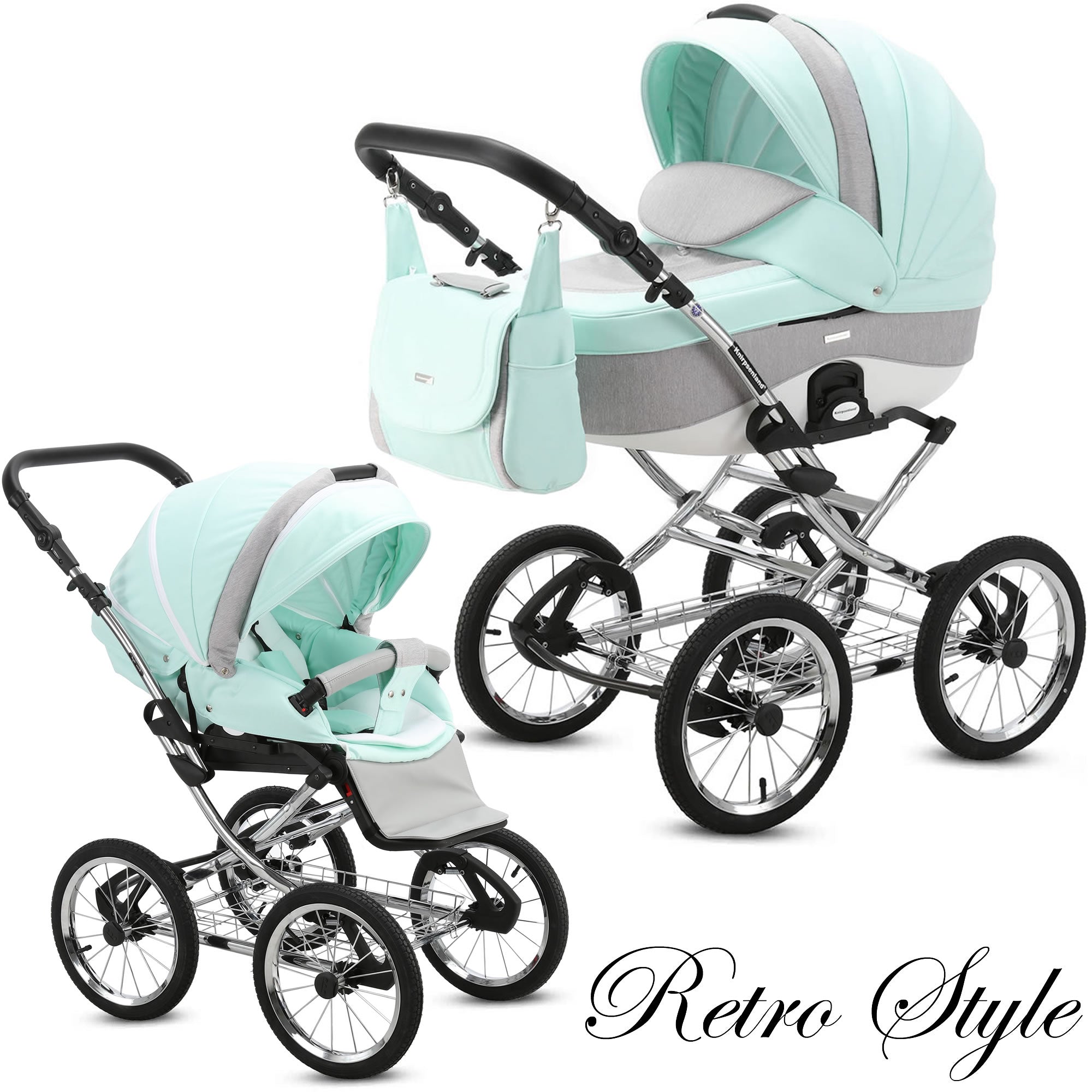 Knirpsenland combi stroller retro style