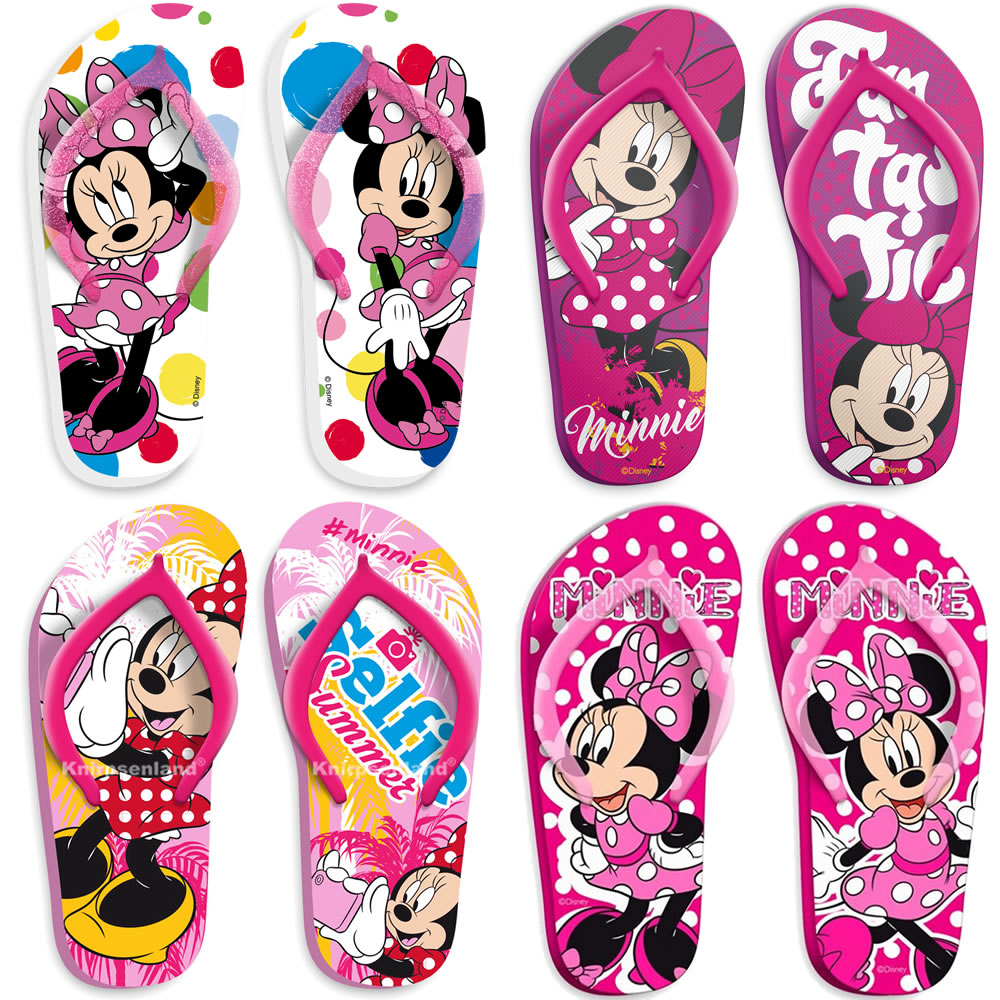 Minnie Maus Flip Flops Badelatschen Zehentrenner Mädchen