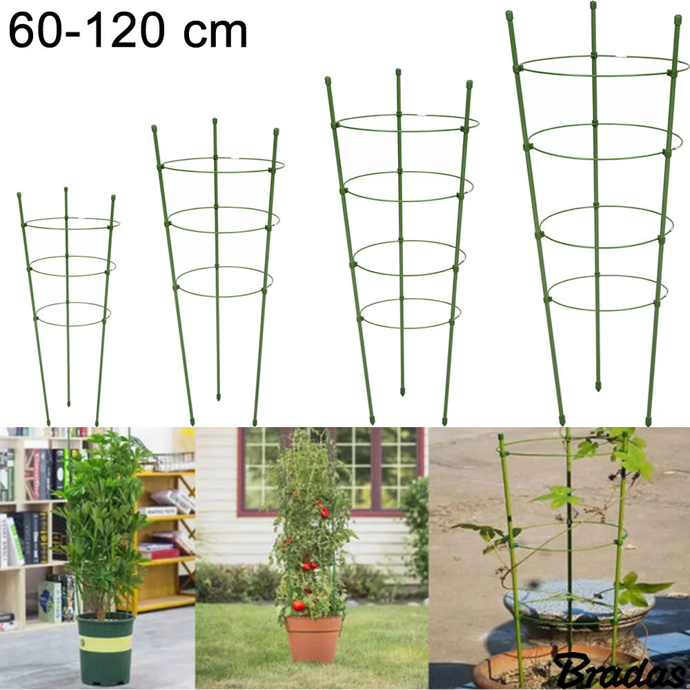 Bradas Rankhilfe Stützringe Pflanzenstütze Gartenpflanze Grün