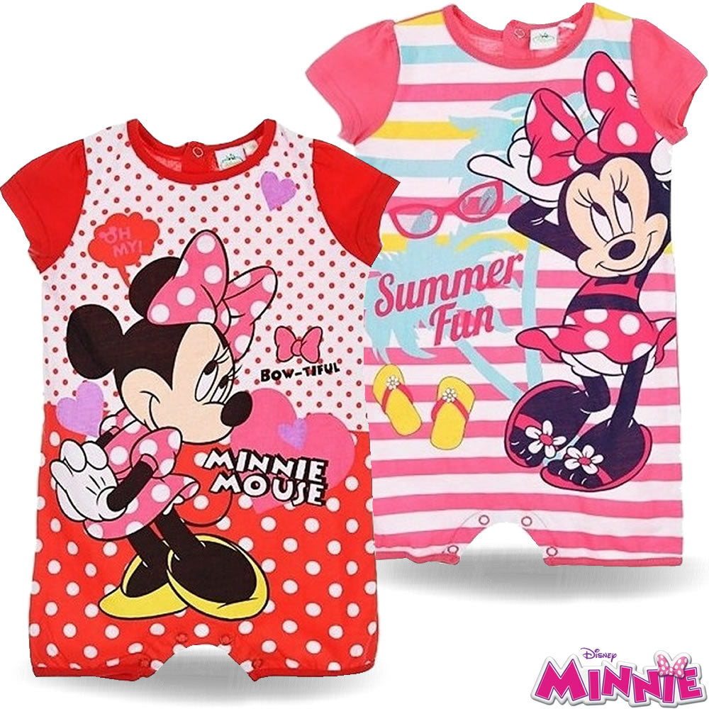 Minnie Mouse Two Piece Baby Set Overall Dress Girls