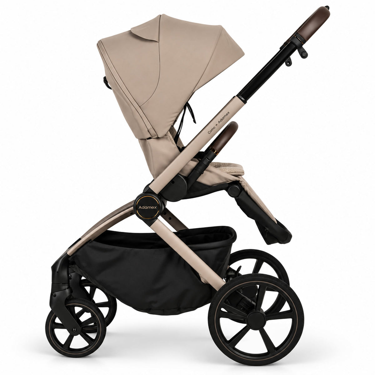 Titel: Adamex COMO 2-in-1 Kinderwagen Cappuccino – faltbare Babywanne