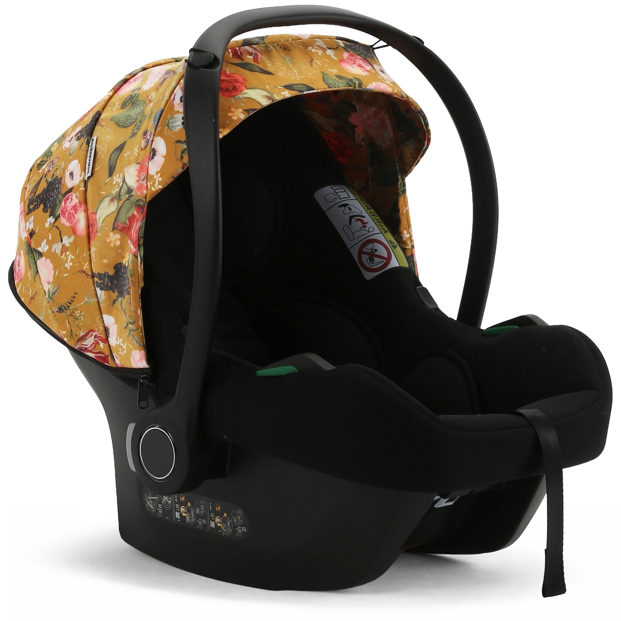 Avionaut Cosmo 2.0 i-Size Babyschale – Flowers Gelb | Knirpsenland Retro Style