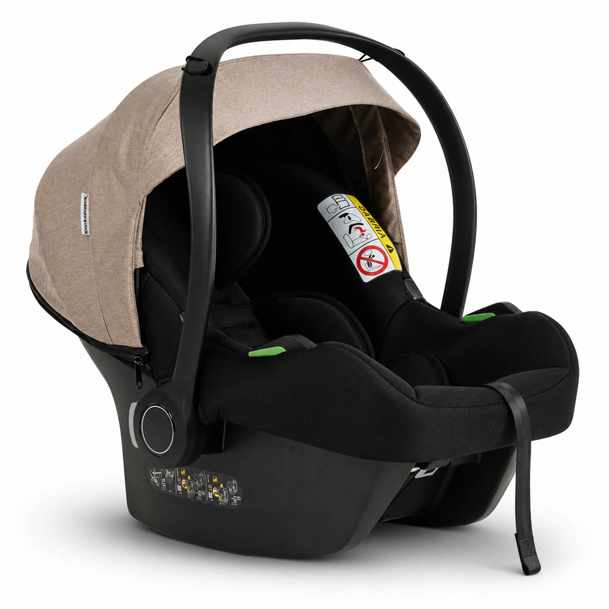 Avionaut Cosmo 2.0 i-Size Babyschale – Cappuccino Taupe | Retro Style Chrome Edition