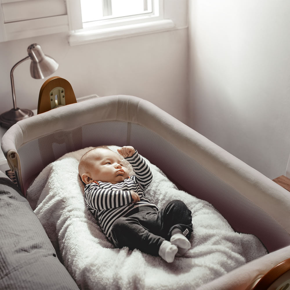 BabyGo side bed cradle SidebySide cream